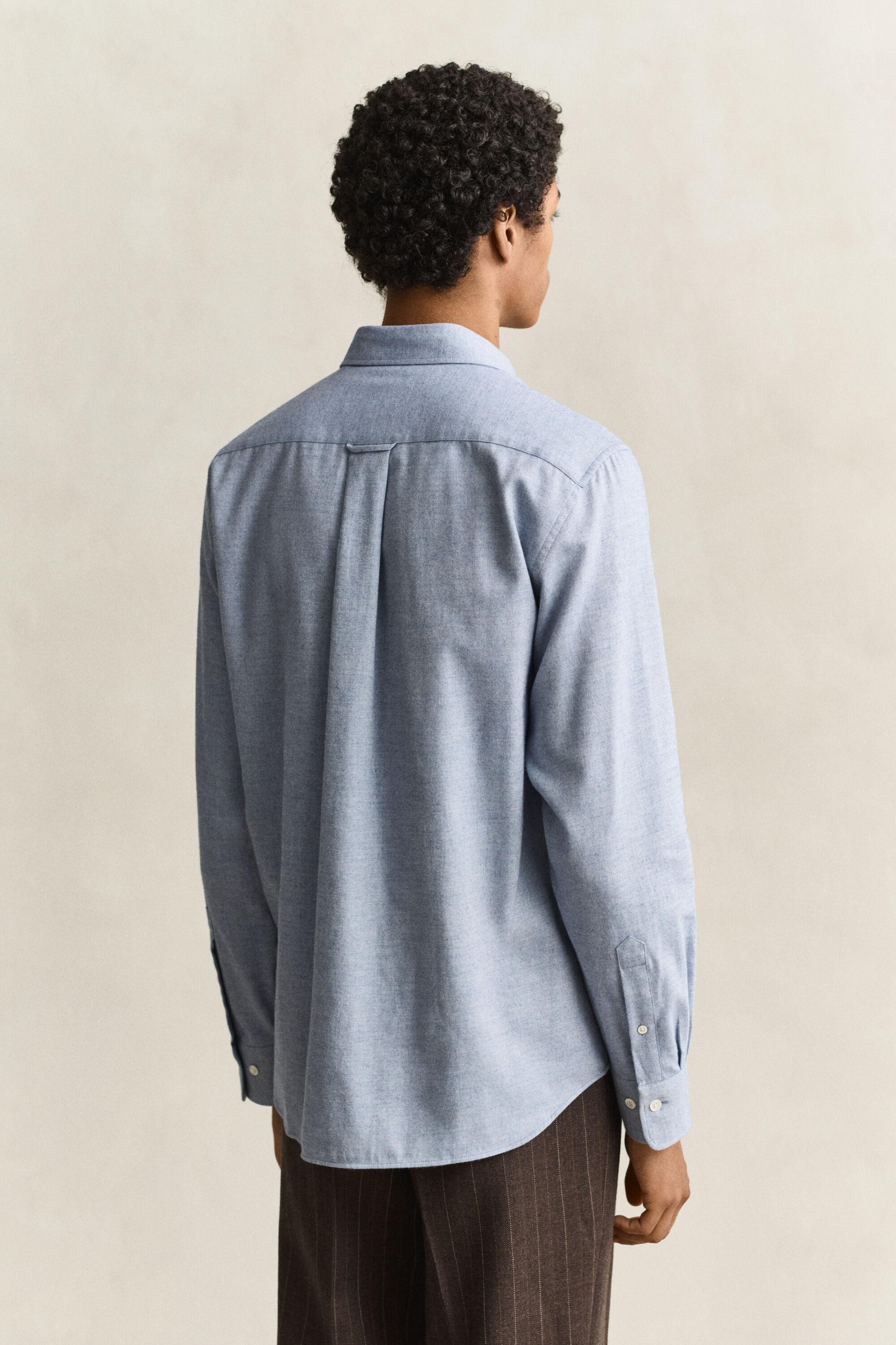 Flanellhemd aus Melange-Garn