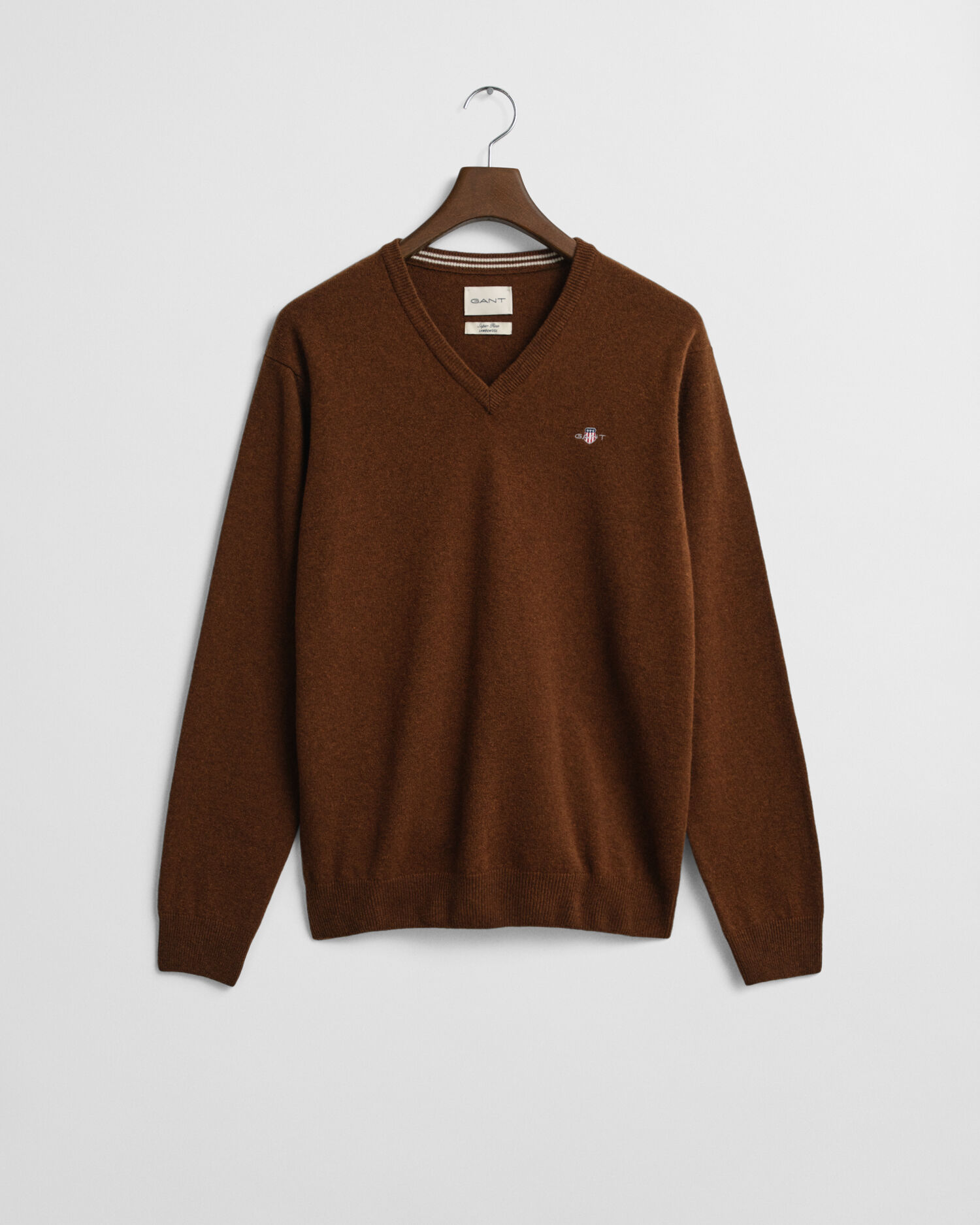 Superfine Lambswool V-Neck Pullover