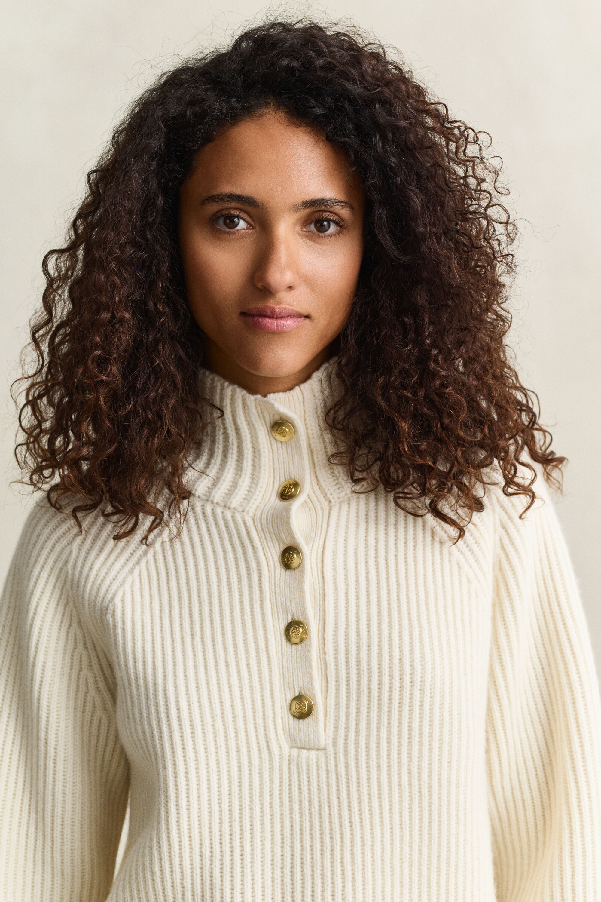 Pullover aus Lambswool mit Knopfleiste