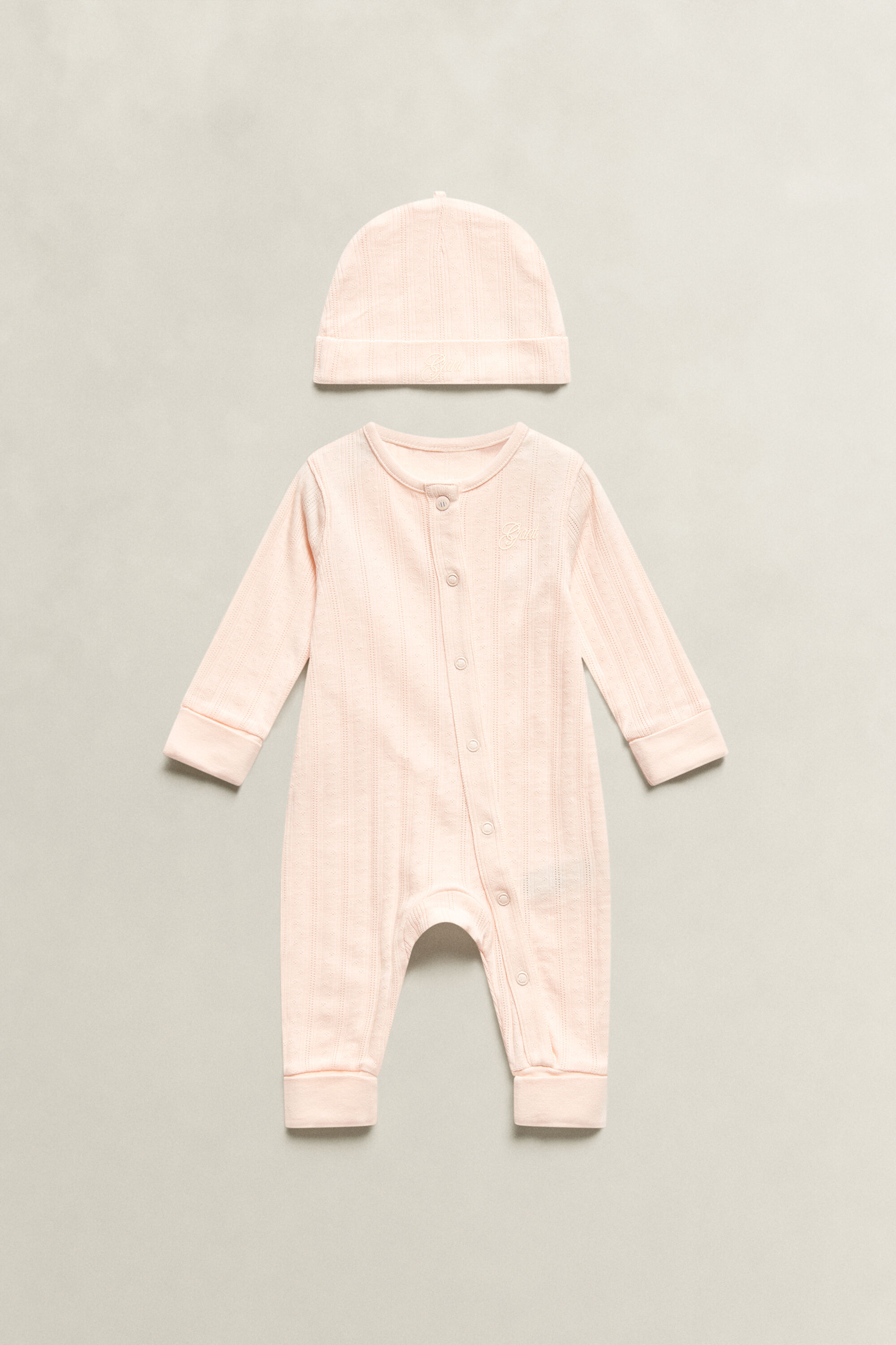 Baby Girls Set mit Schlafanzug und Mütze