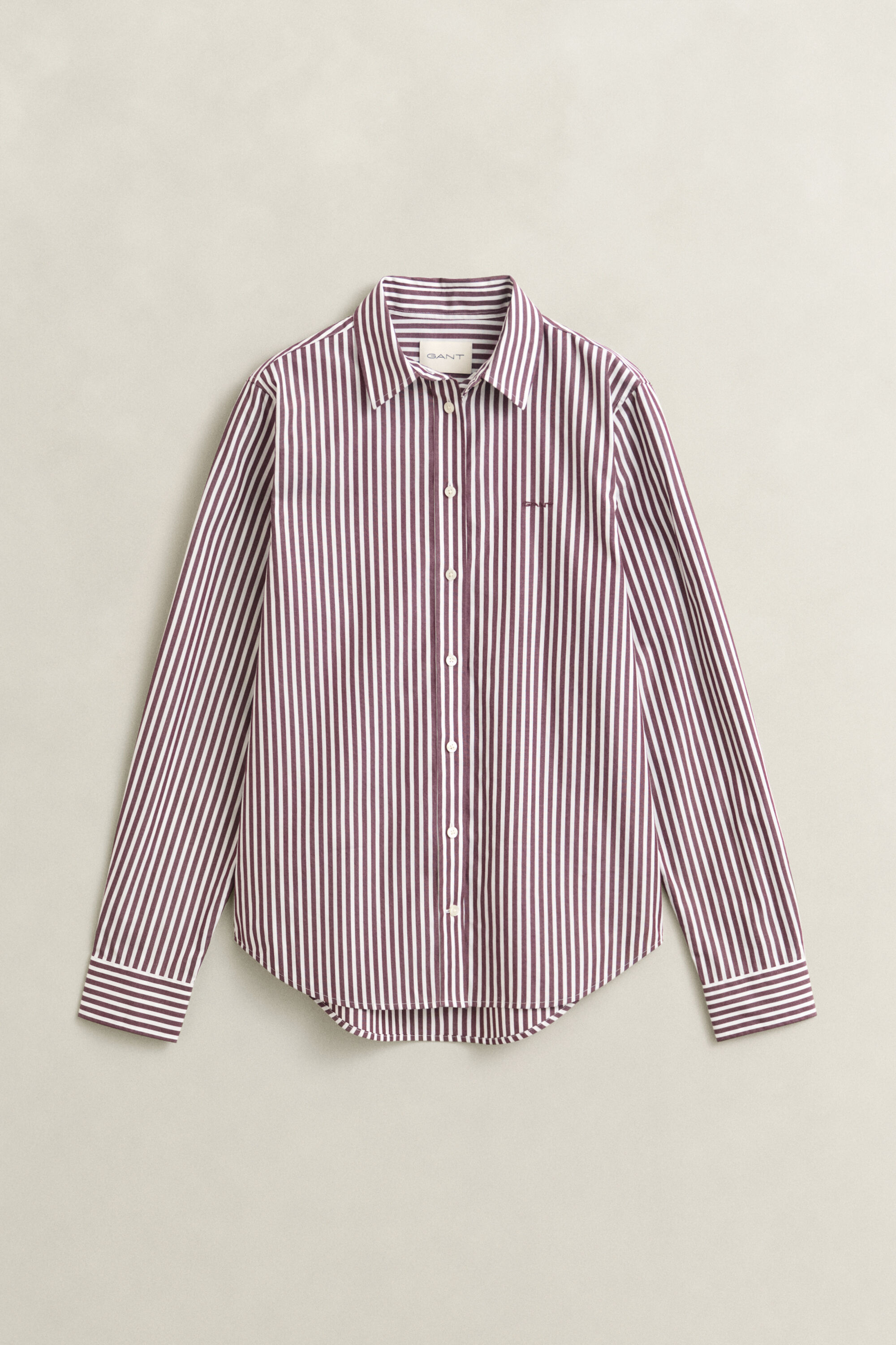 Regular Fit Classic Popeline-Bluse mit Streifen