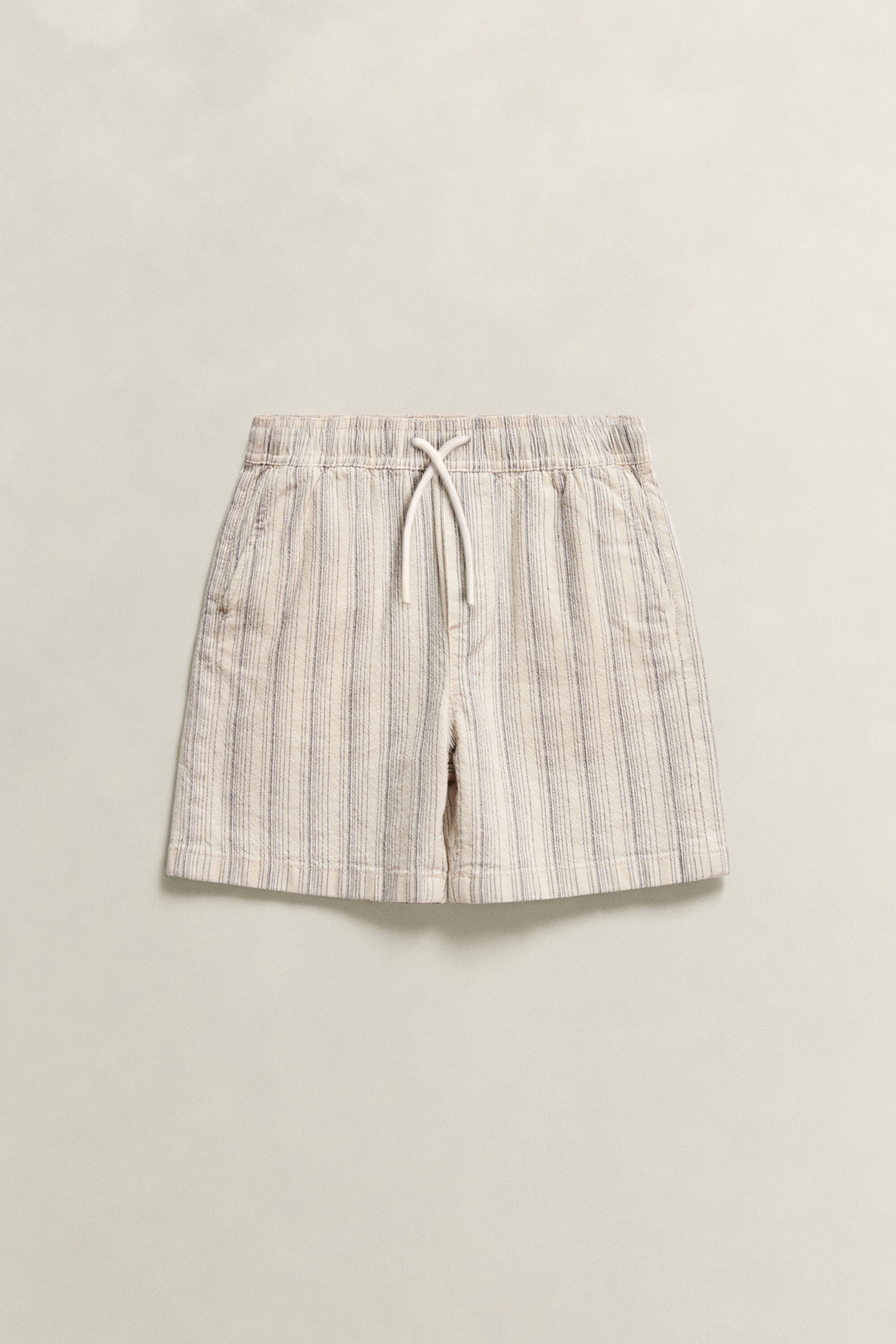 Boys Leinenshorts mit Streifen