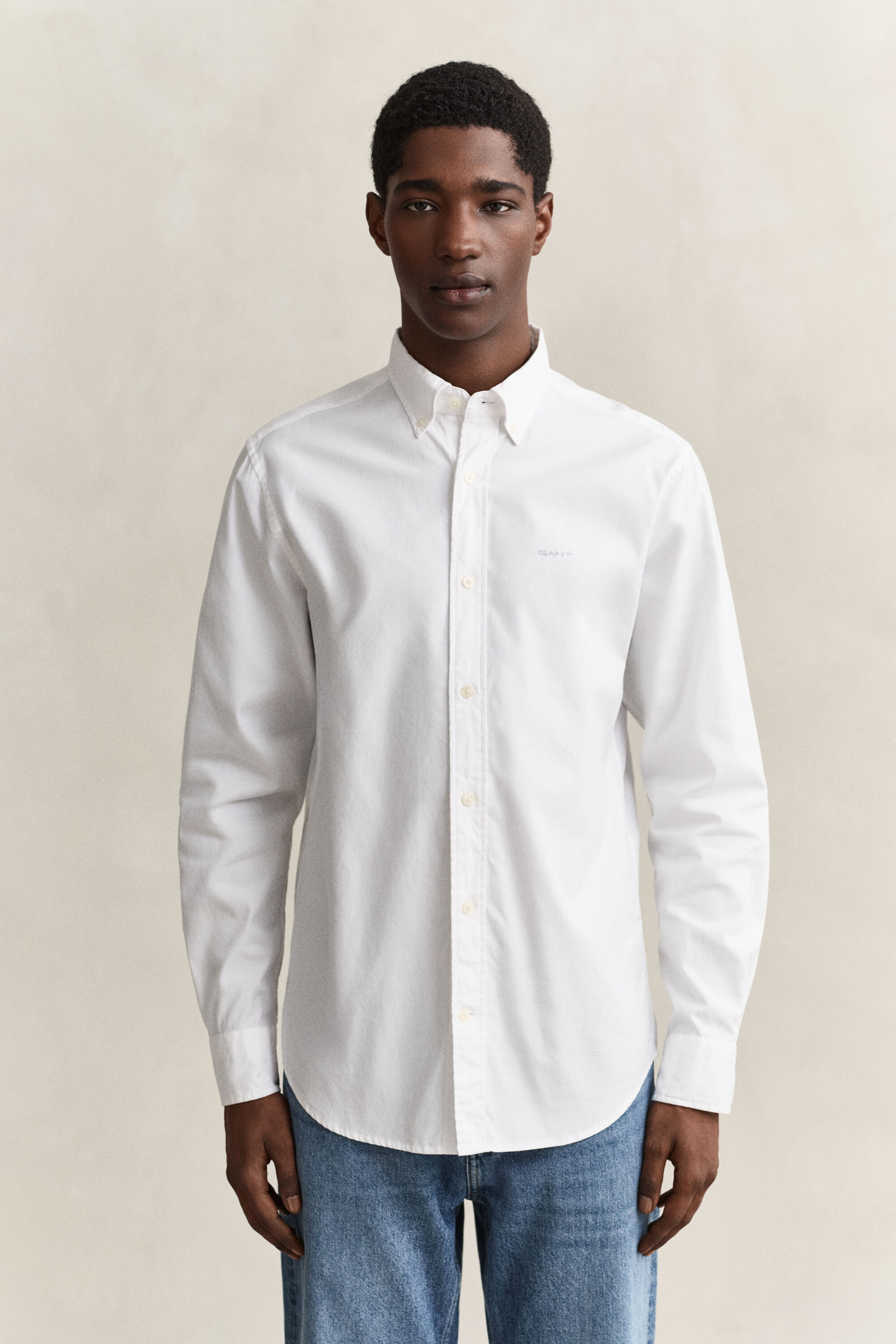 Regular Fit Pinpoint Oxford-Hemd