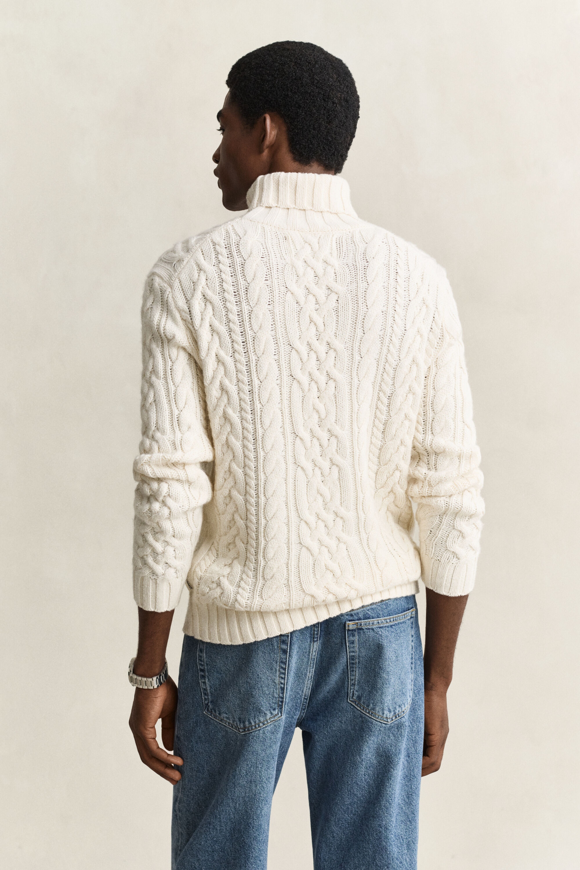 Rollkragenpullover aus Wollgemisch