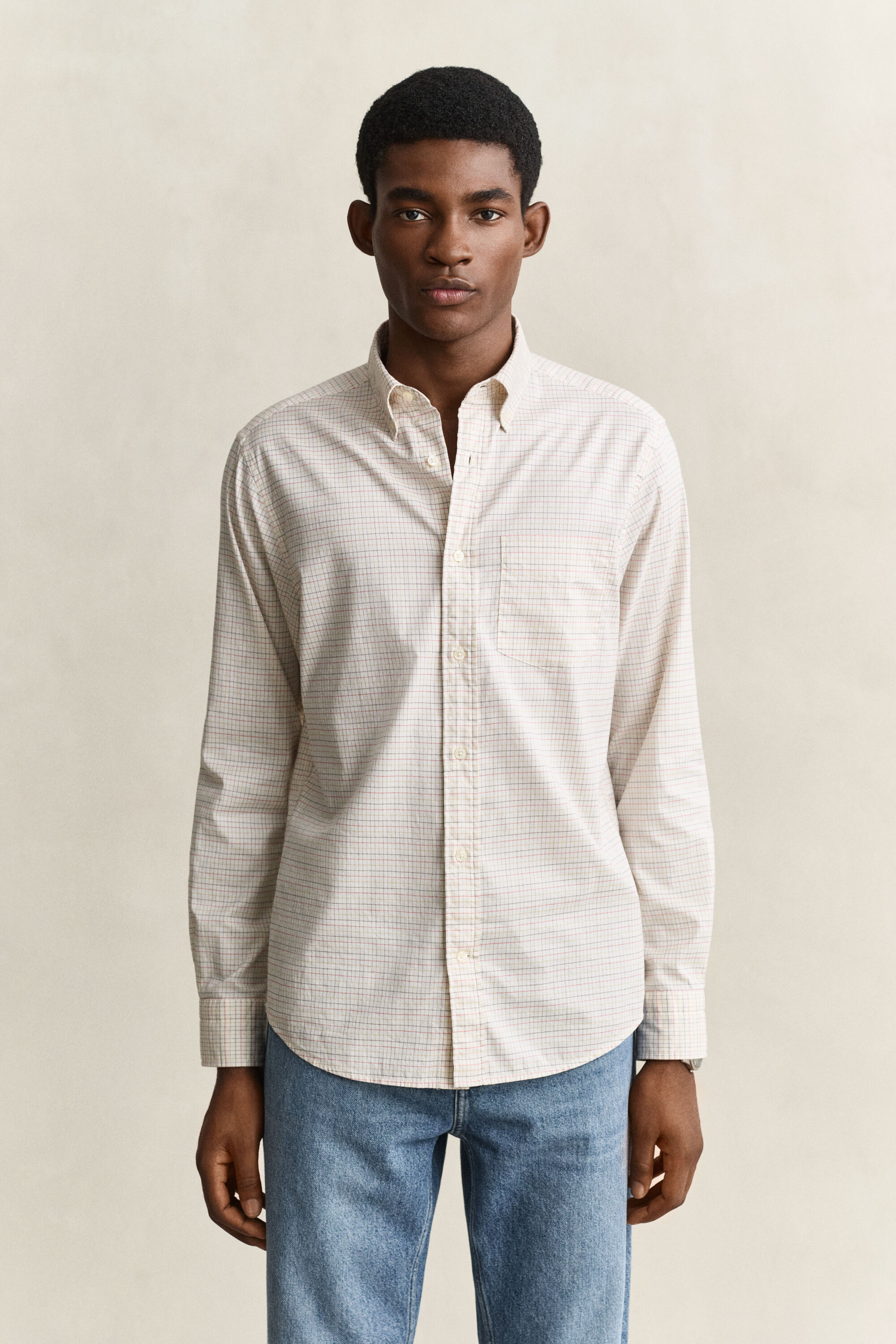 Kariertes Gant x Yale Oxford-Hemd
