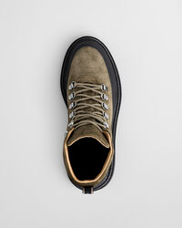 Mittelhoher Hillprep Stiefel aus Veloursleder