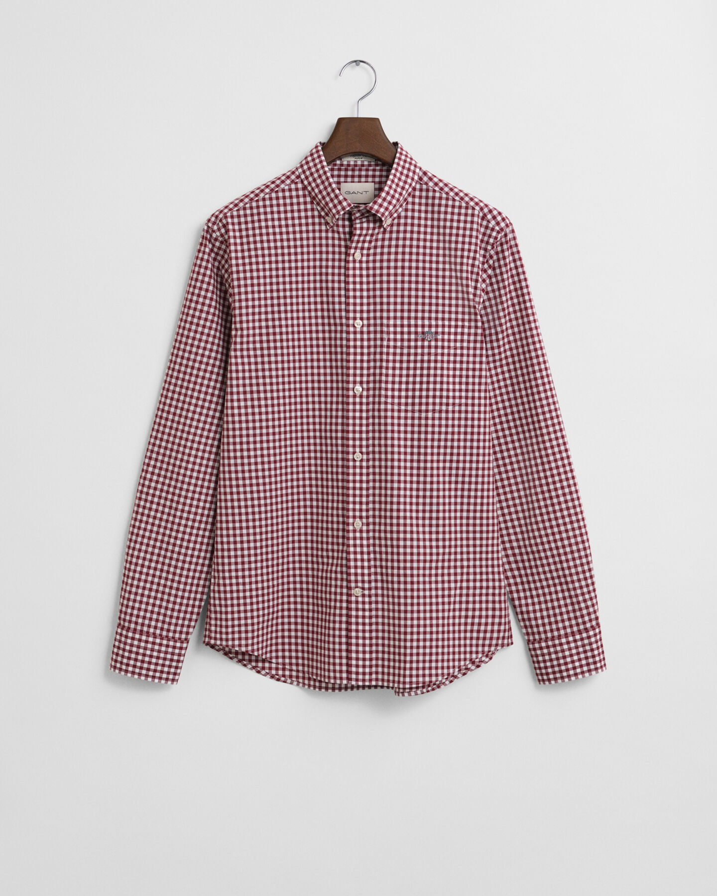 Regular Fit Classic Gingham Popeline Hemd