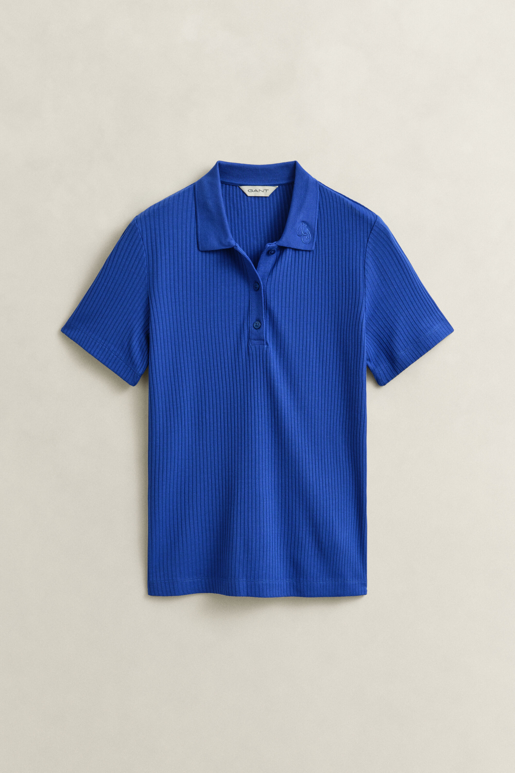 Geripptes Poloshirt
