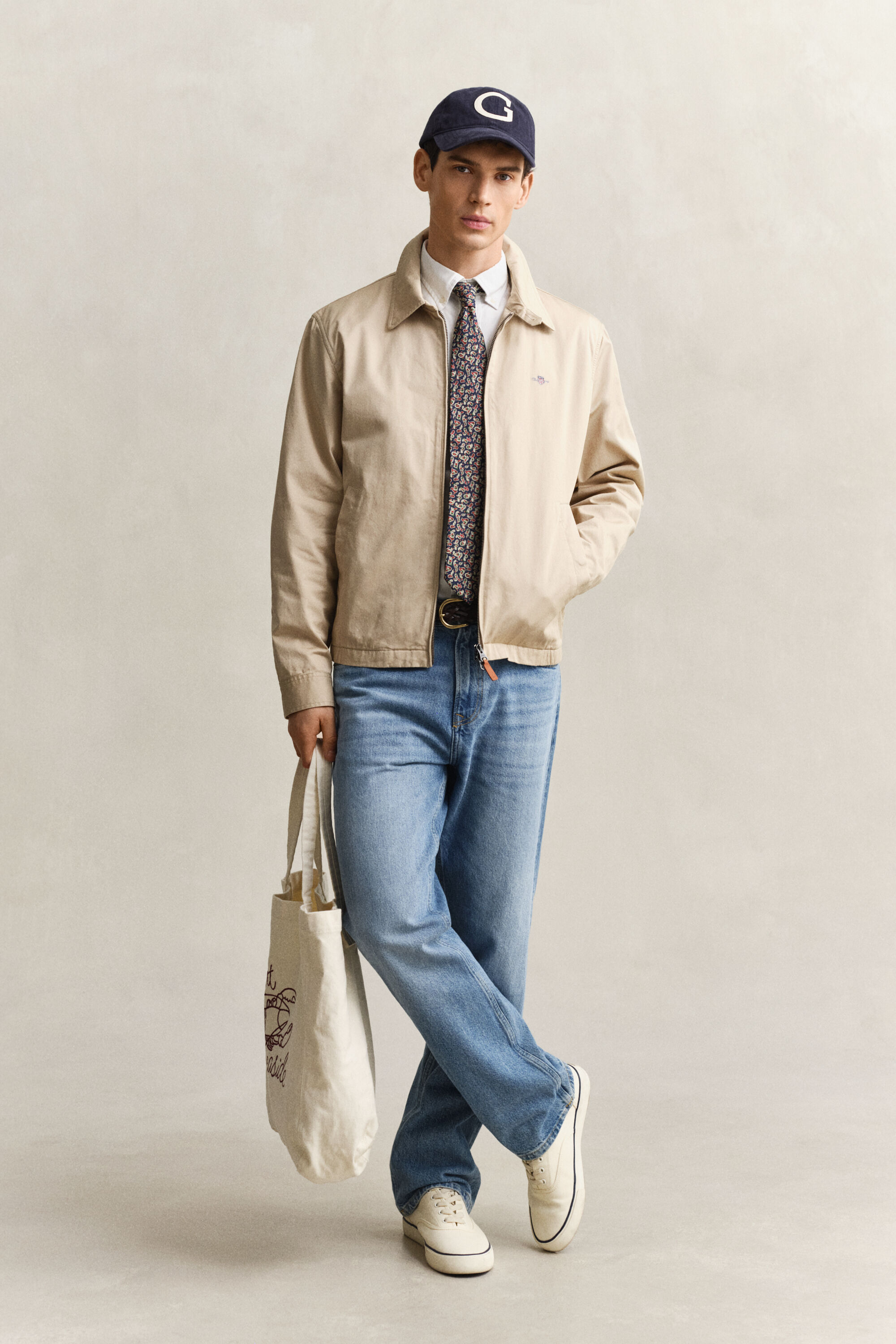 Windcheater Jacke aus Baumwolle