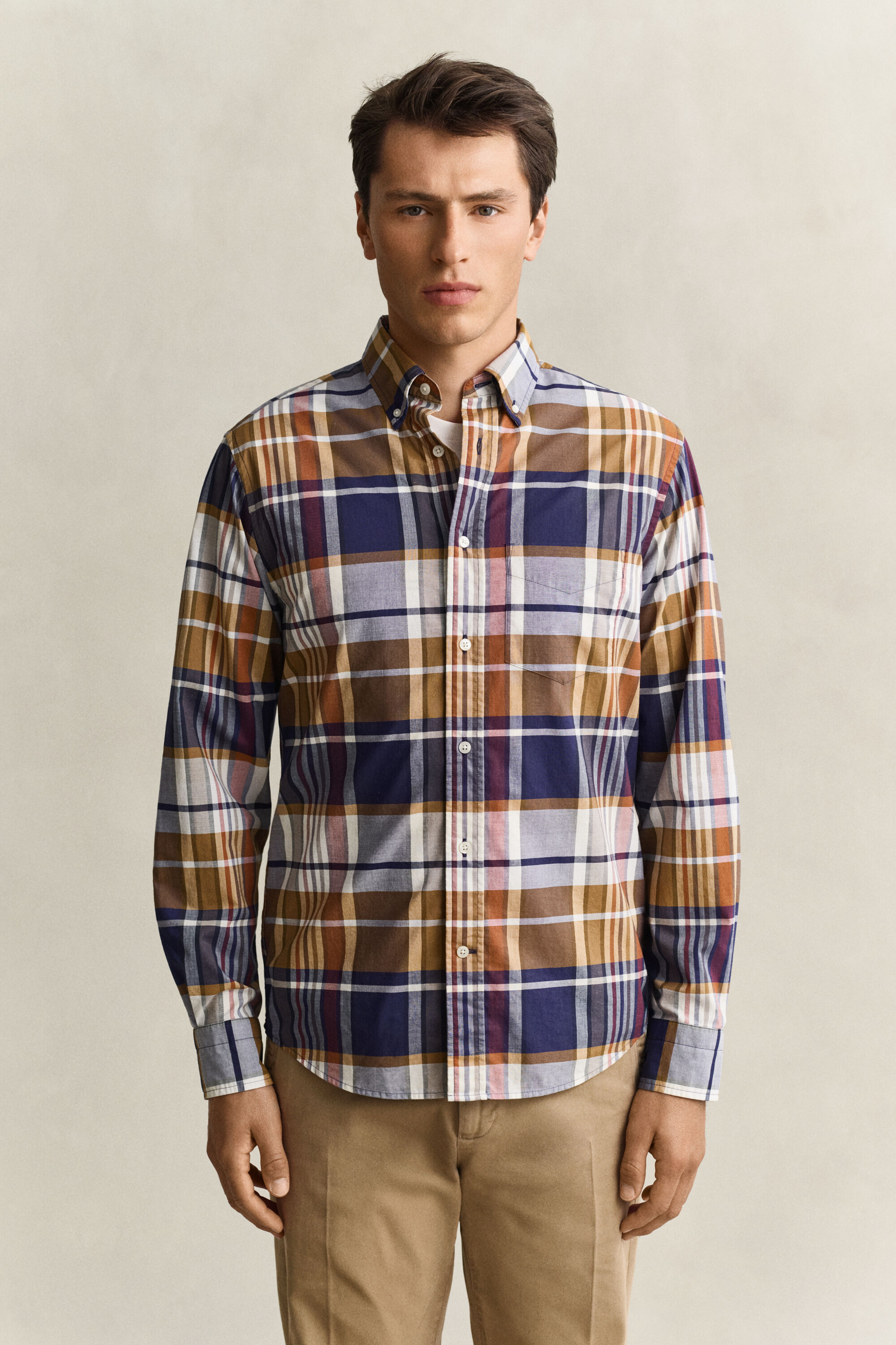 Gant x Yale Karohemd aus Popeline
