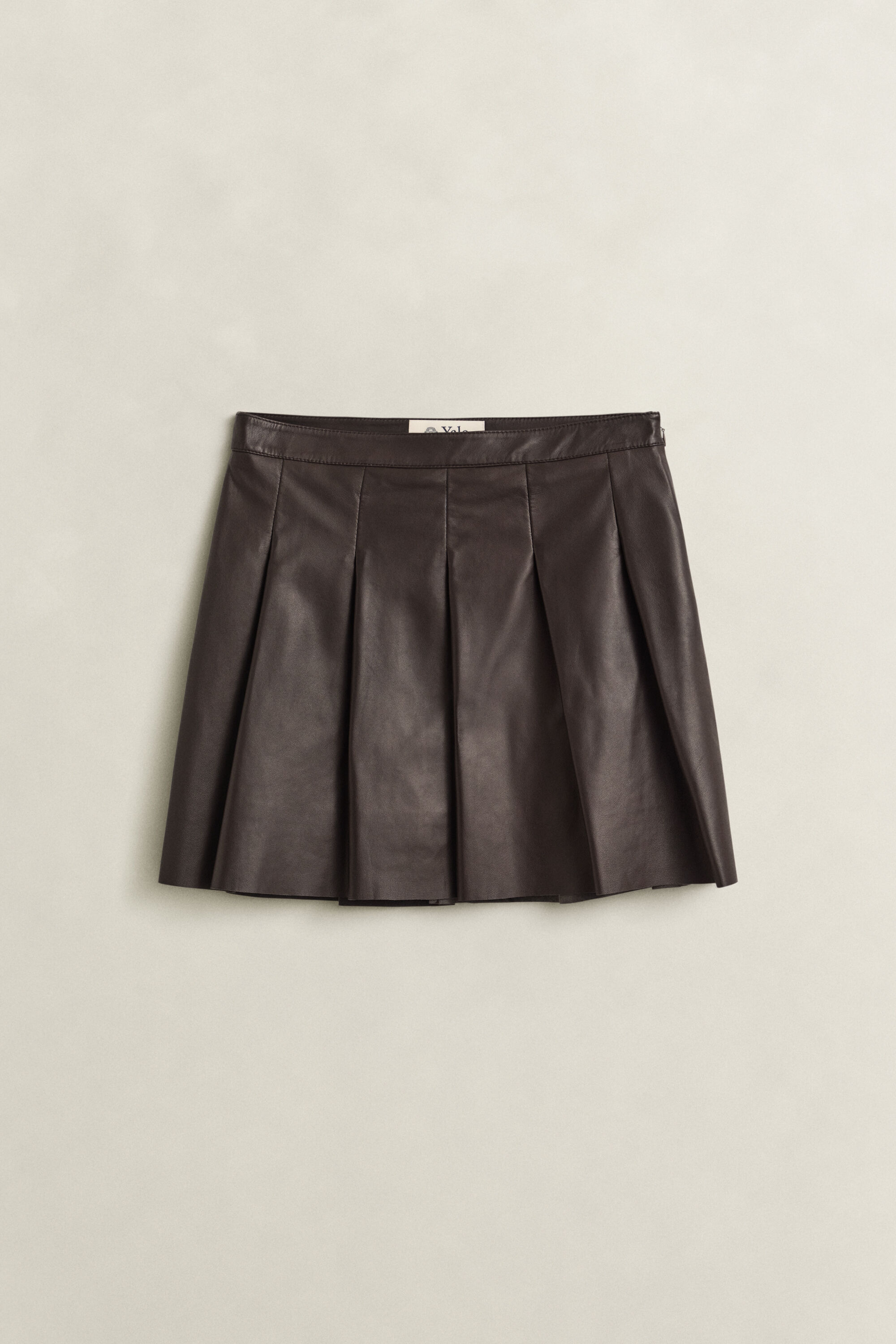 Gant x Yale Faltenrock aus Leder