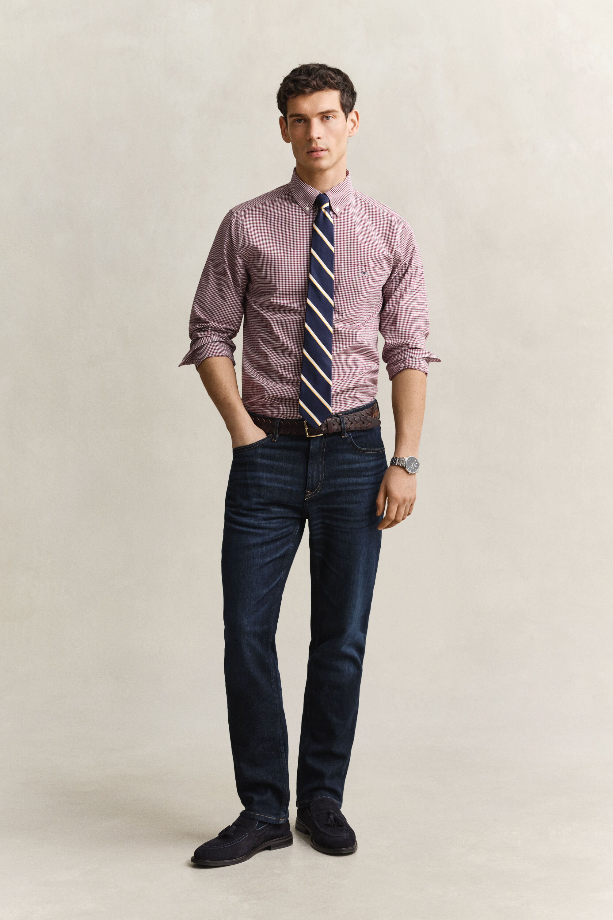 Gingham Classic Popeline Hemd