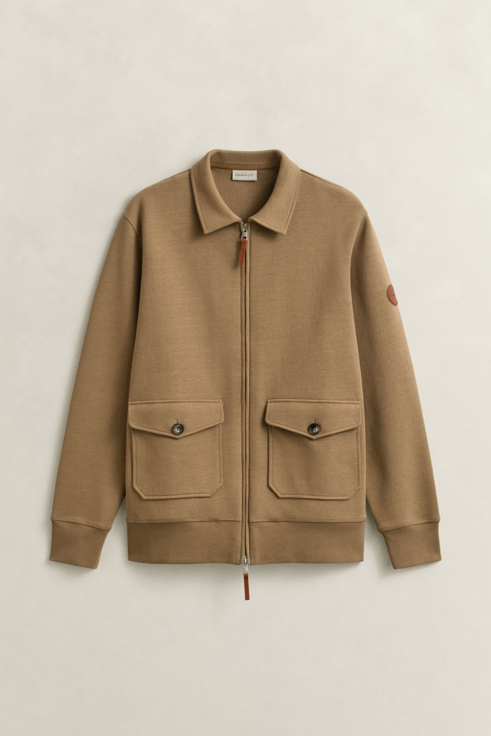 Sweatjacke mit Reißverschluss aus Romanit