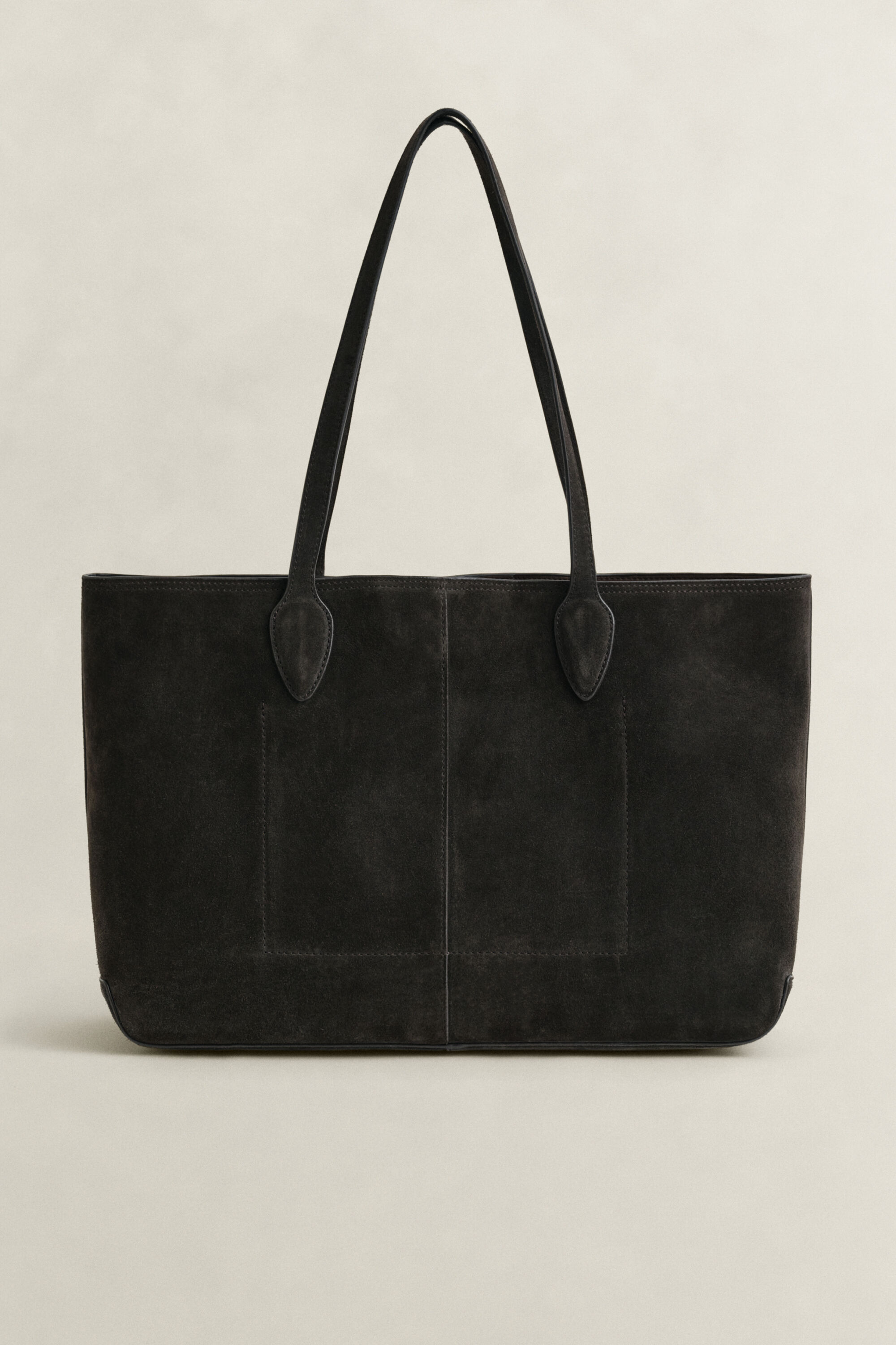 Tragetasche aus Veloursleder
