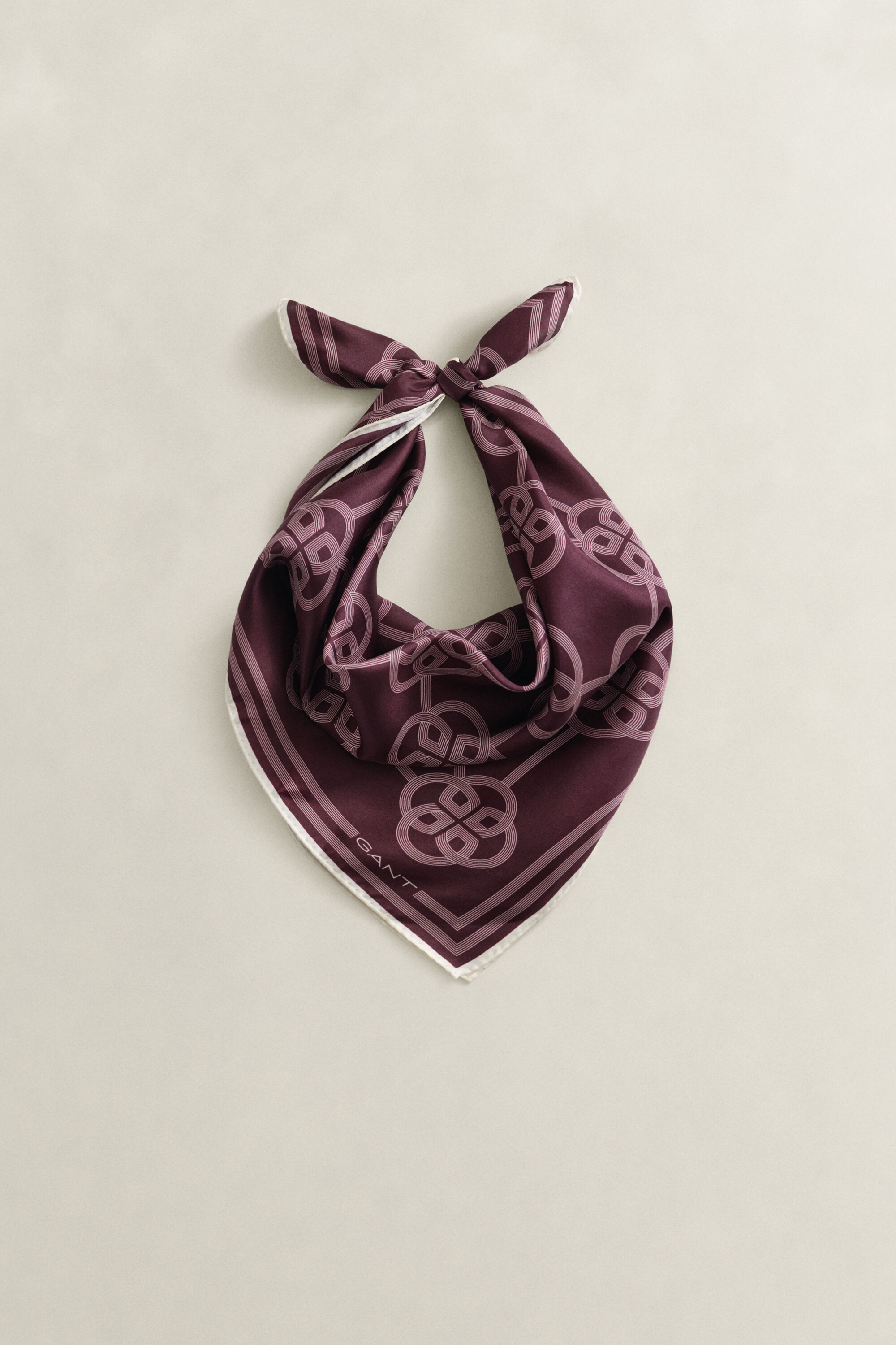 Monogram Seidentuch mit Print