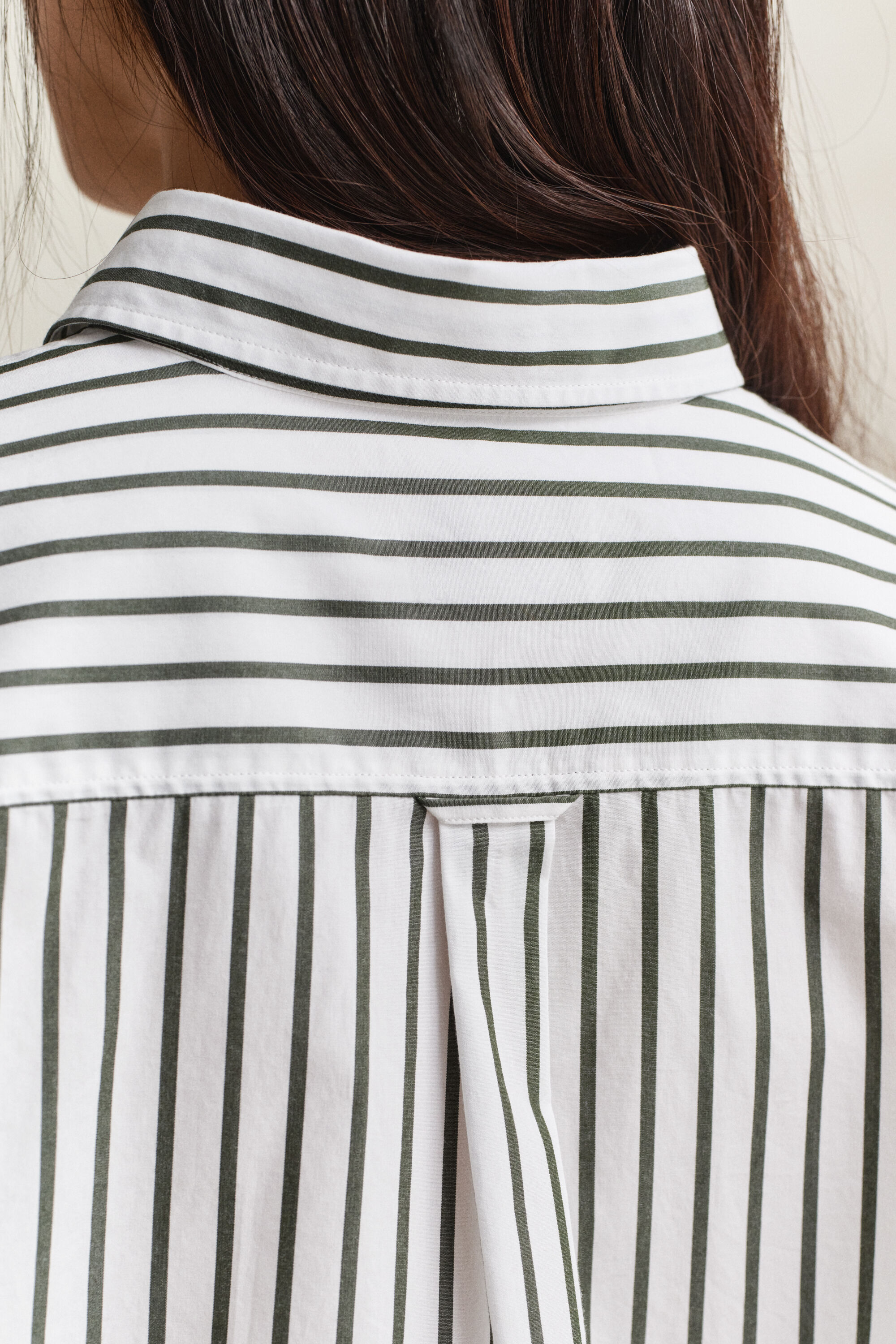 Relaxed Fit Classic Popeline-Bluse mit Streifen