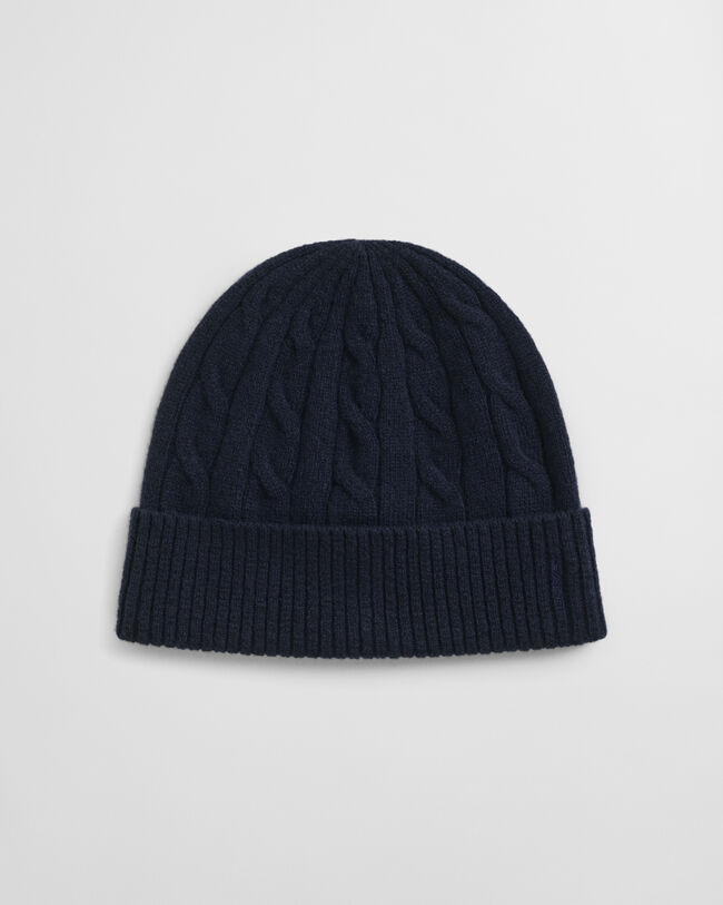Zopfstrick Woll Beanie