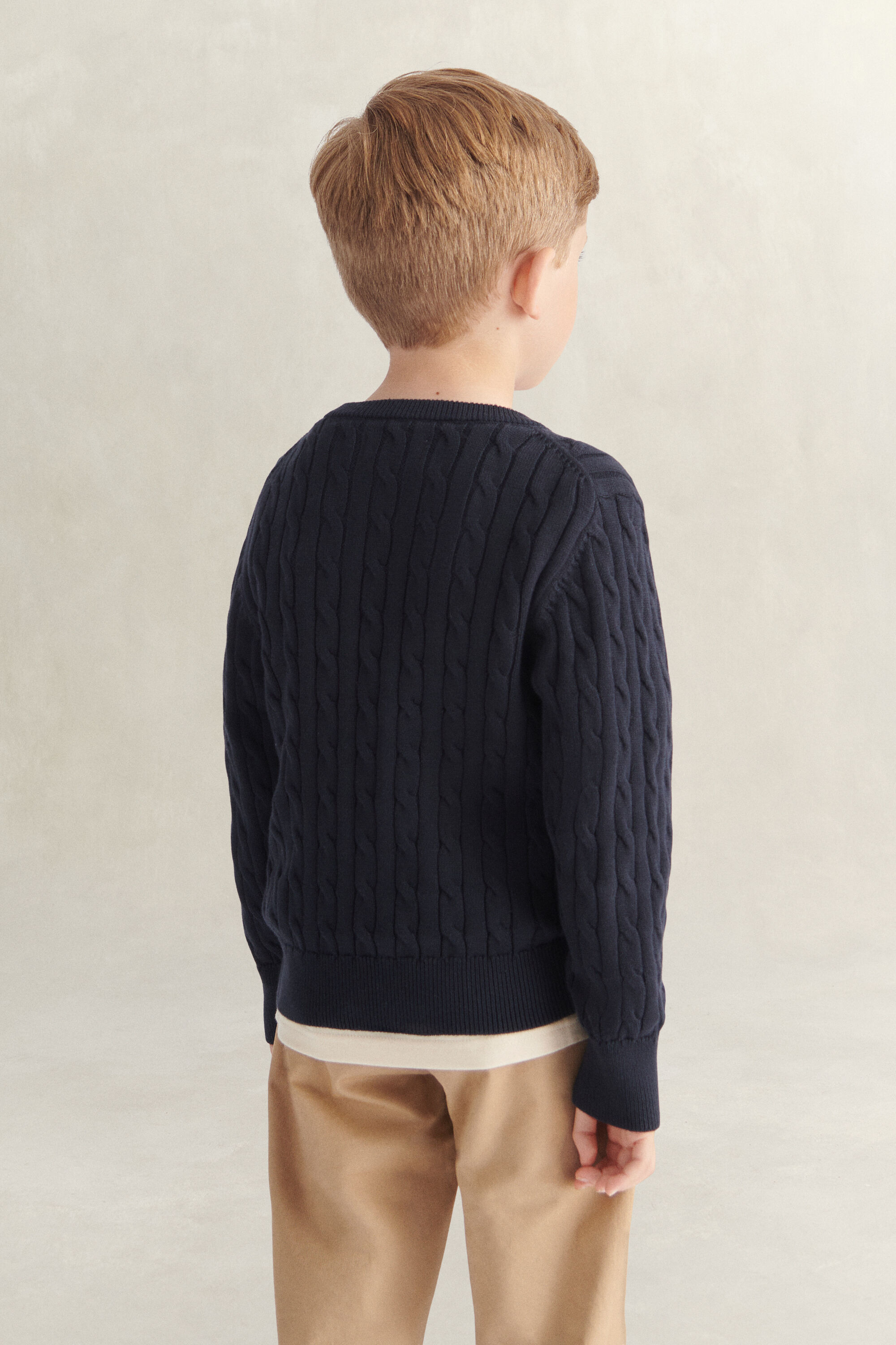 Boys Shield Zopfstrick Pullover