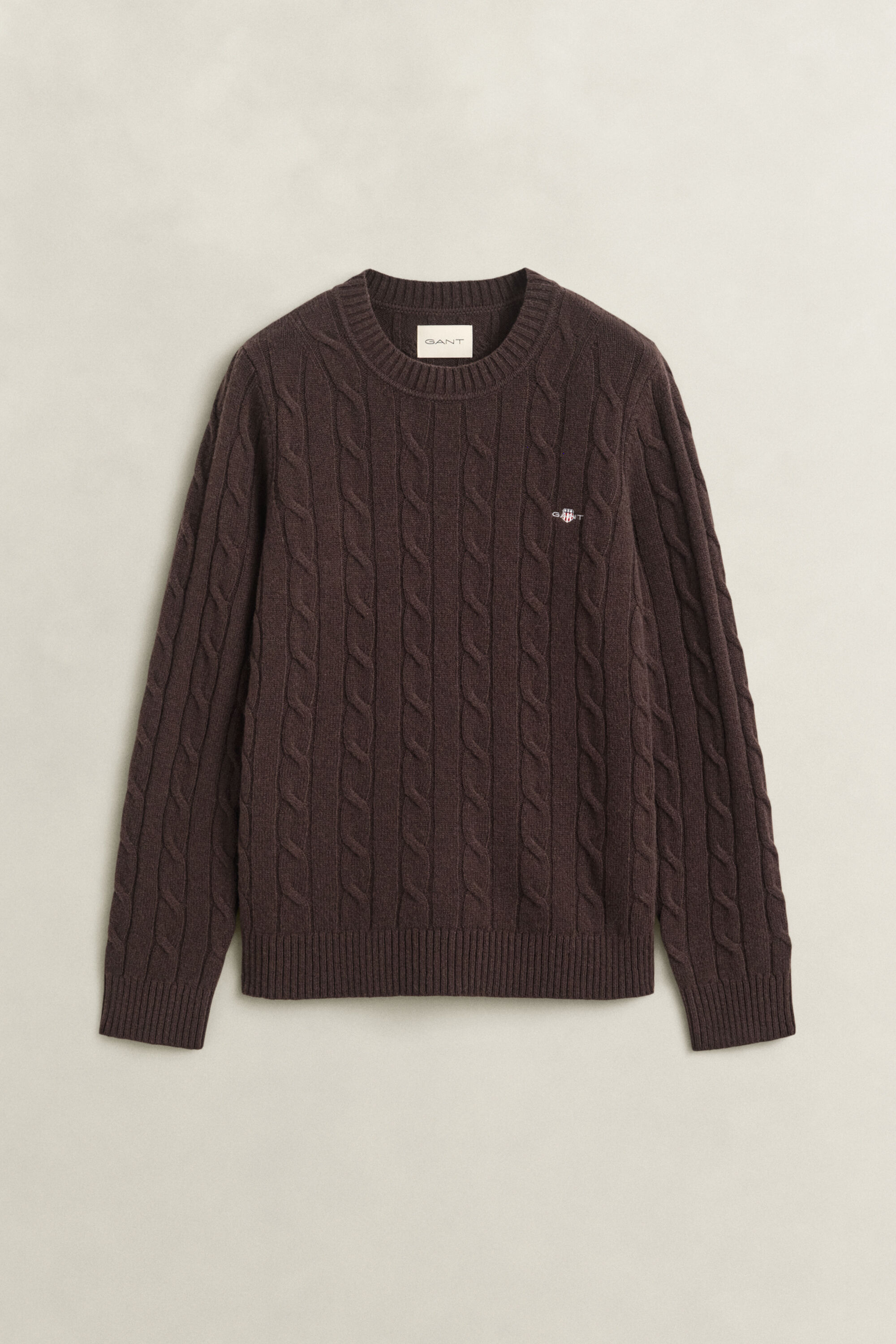 Zopfstrickpullover aus Lambswool