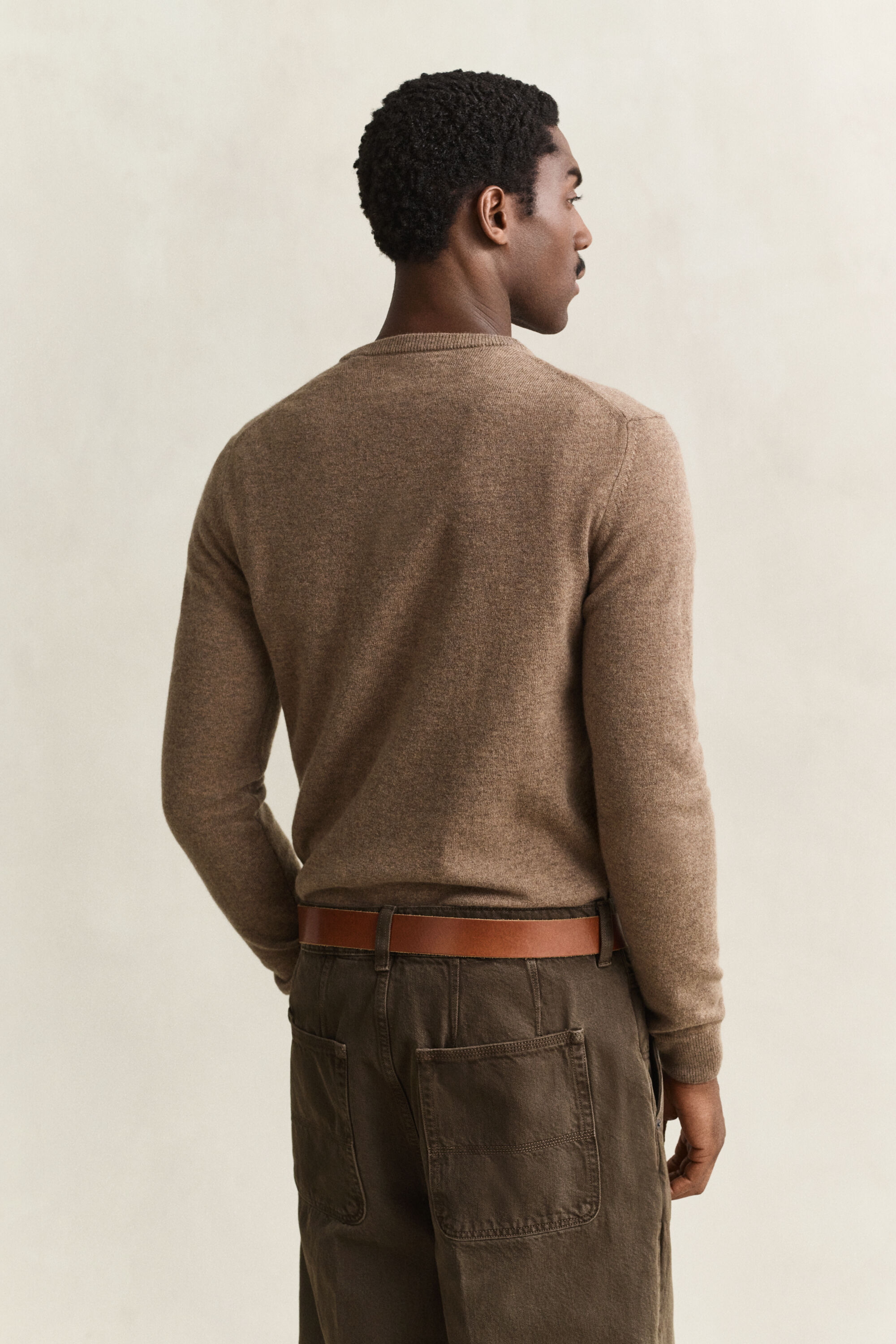 Rundhalspullover aus Lambswool