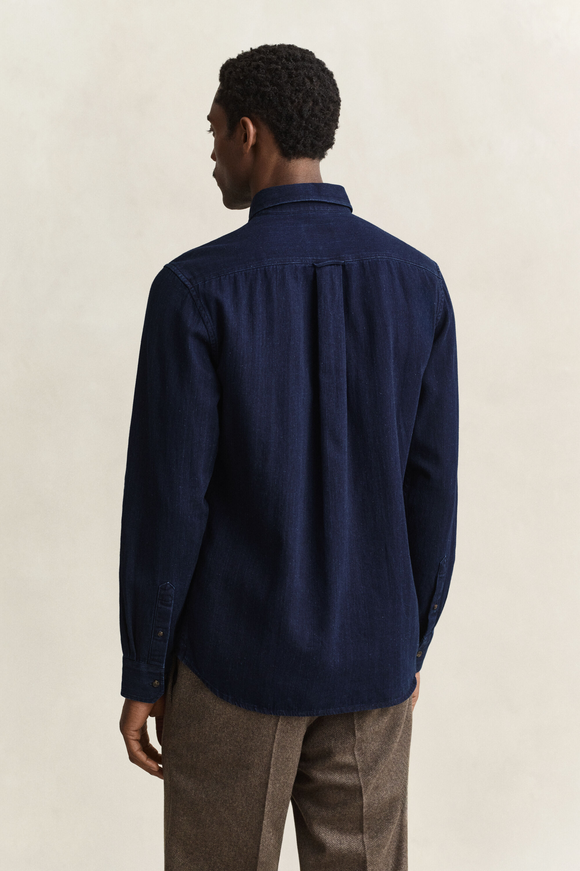 Indigo Herringbone Hemd