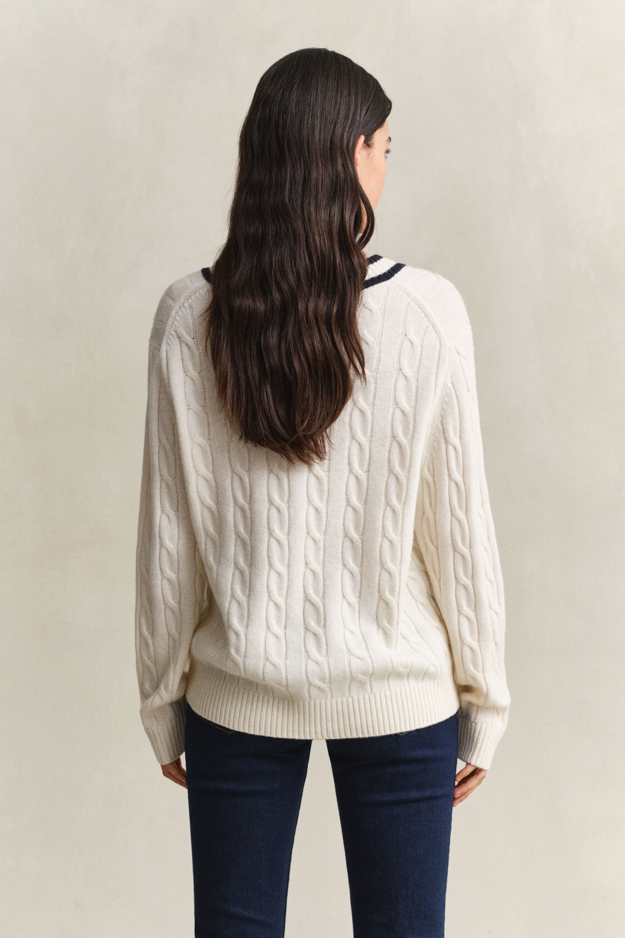 Zopfstrick Pullover aus Merinowolle