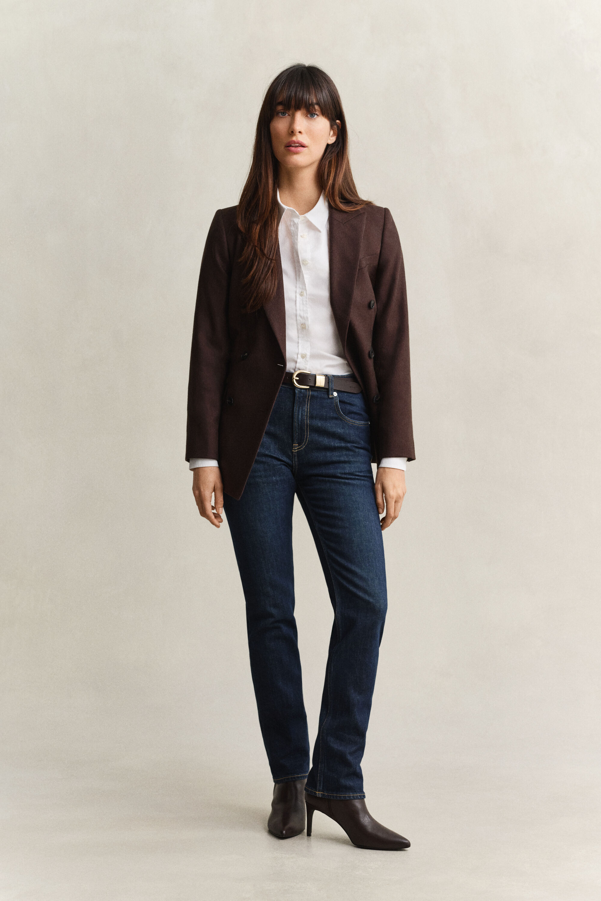 Stretch-Jeans mit geradem Bein