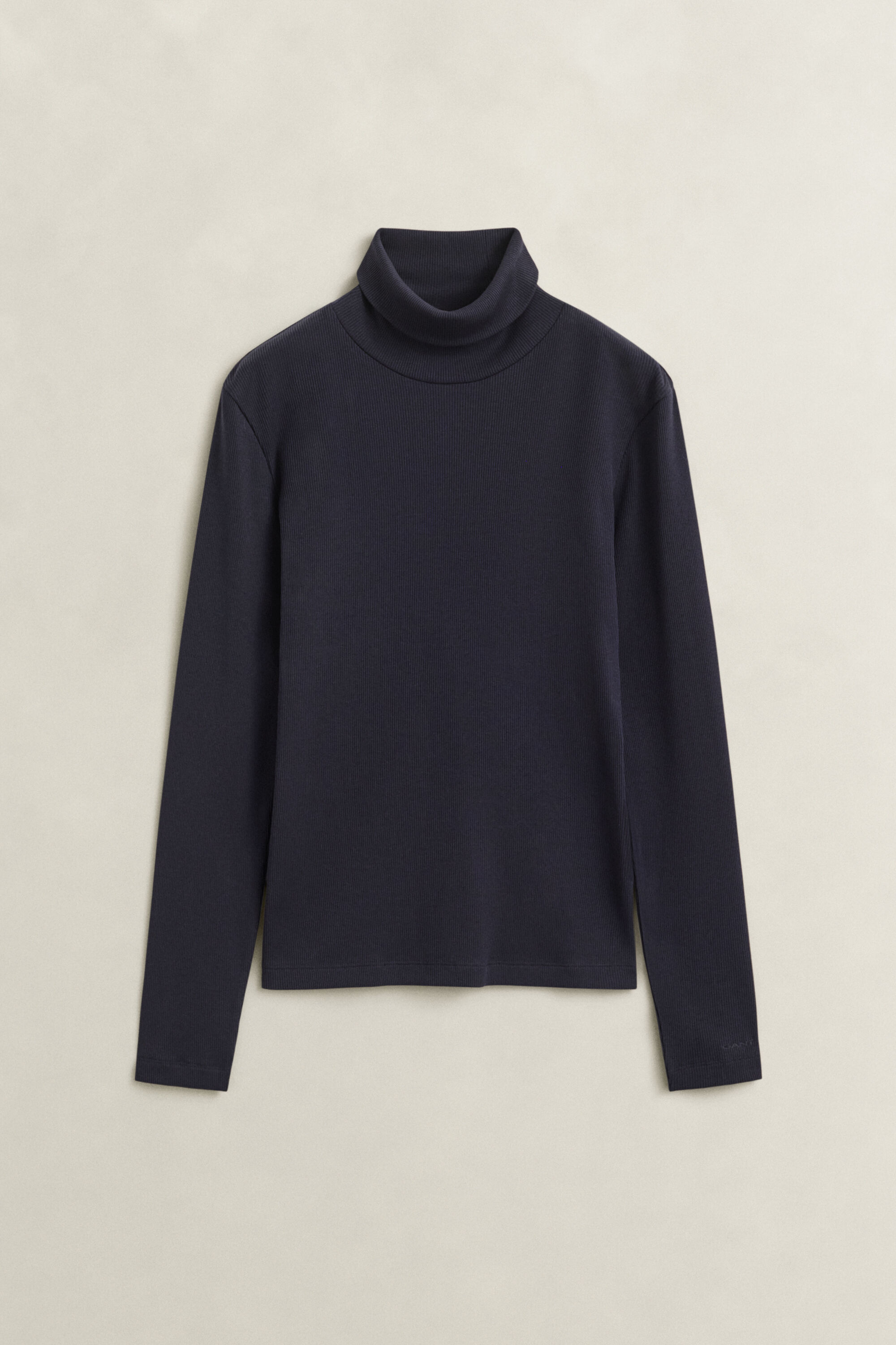 Geripptes Rollkragenshirt