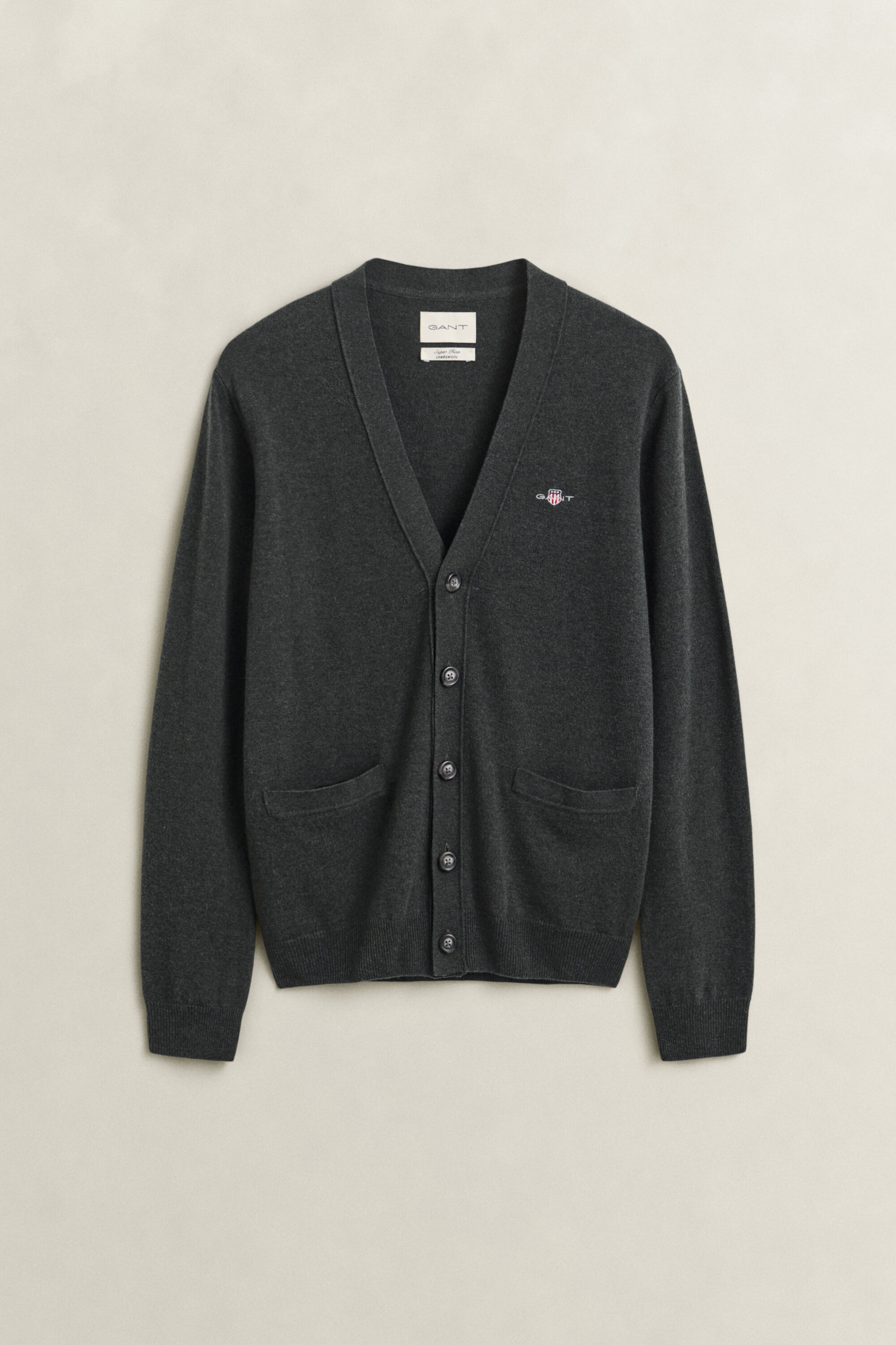 V-Neck Strickjacke aus Lambswool