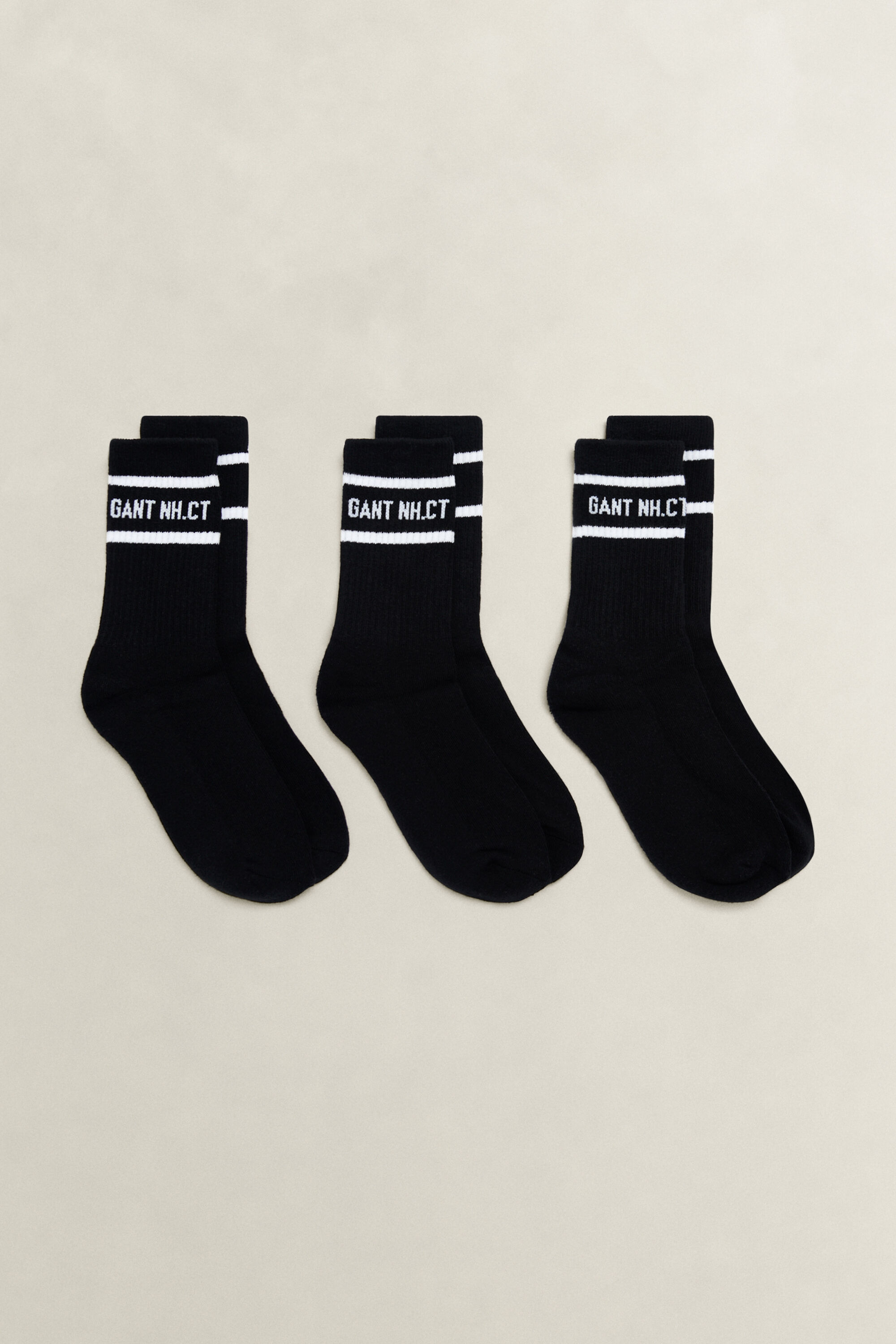 Teen Boys 3er-Pack Gestreifte Sportsocken