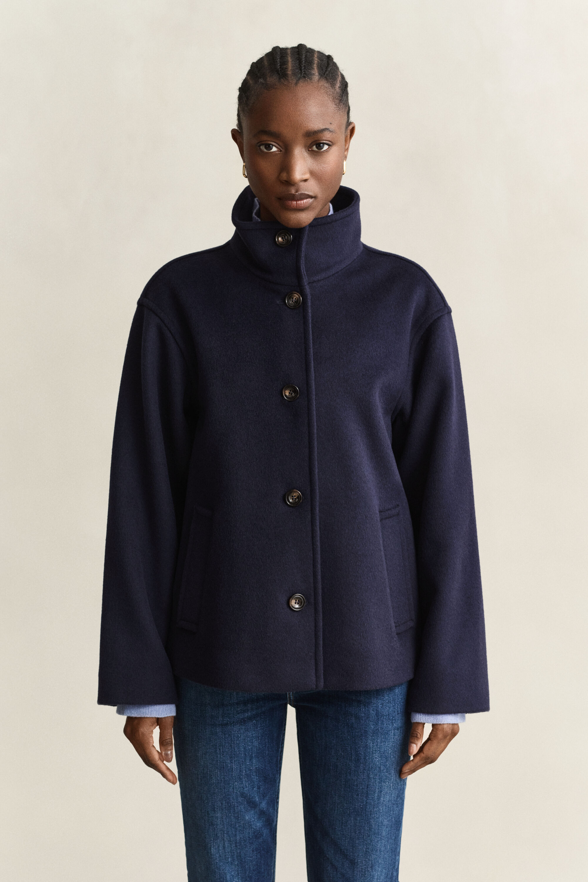 Jacke aus Wollmischung