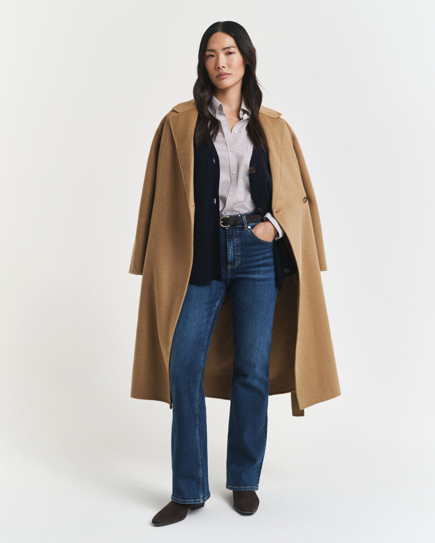 Strickjacke aus Wolle mit Kaschmiranteil