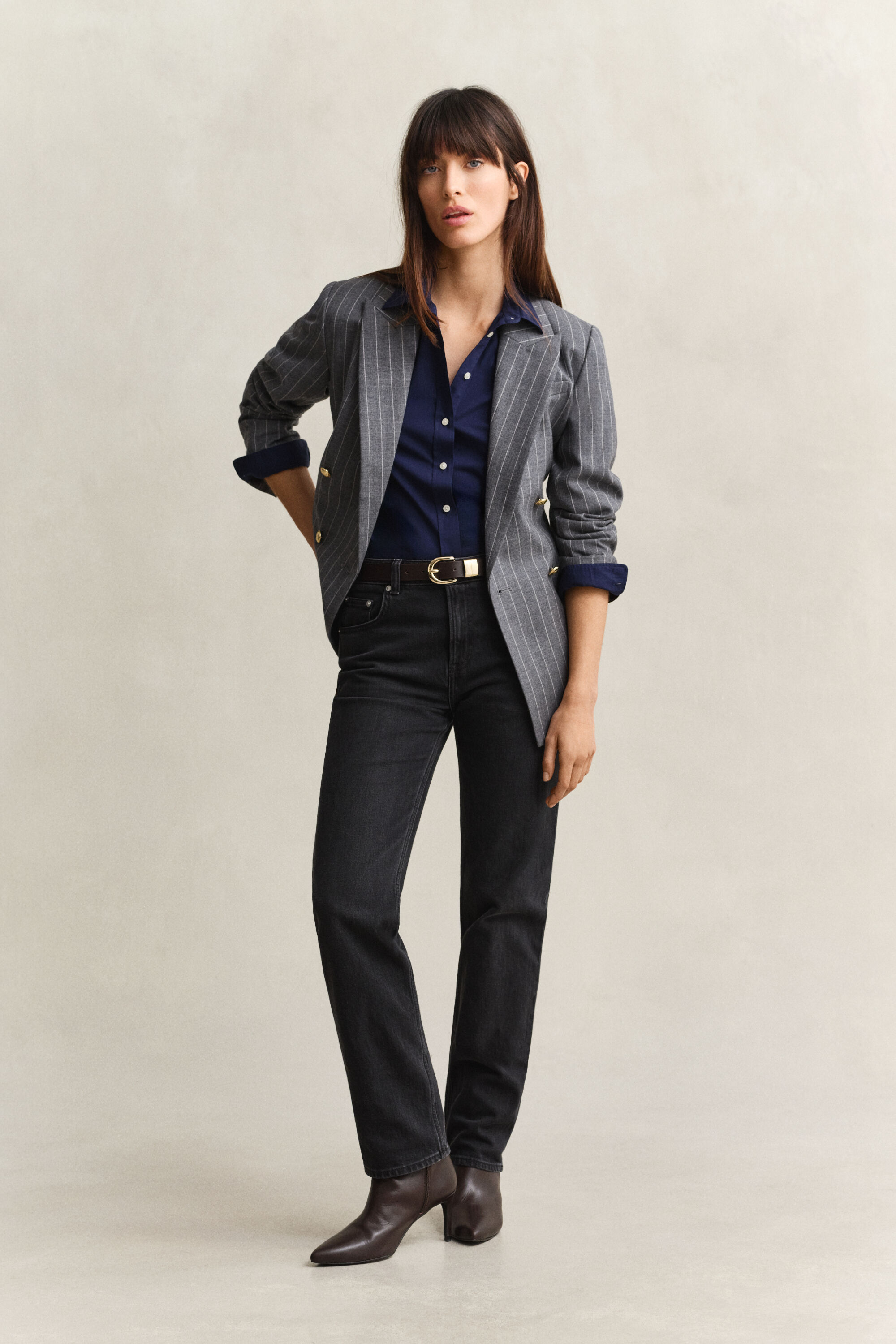 Regular Fit Classic Popeline Bluse