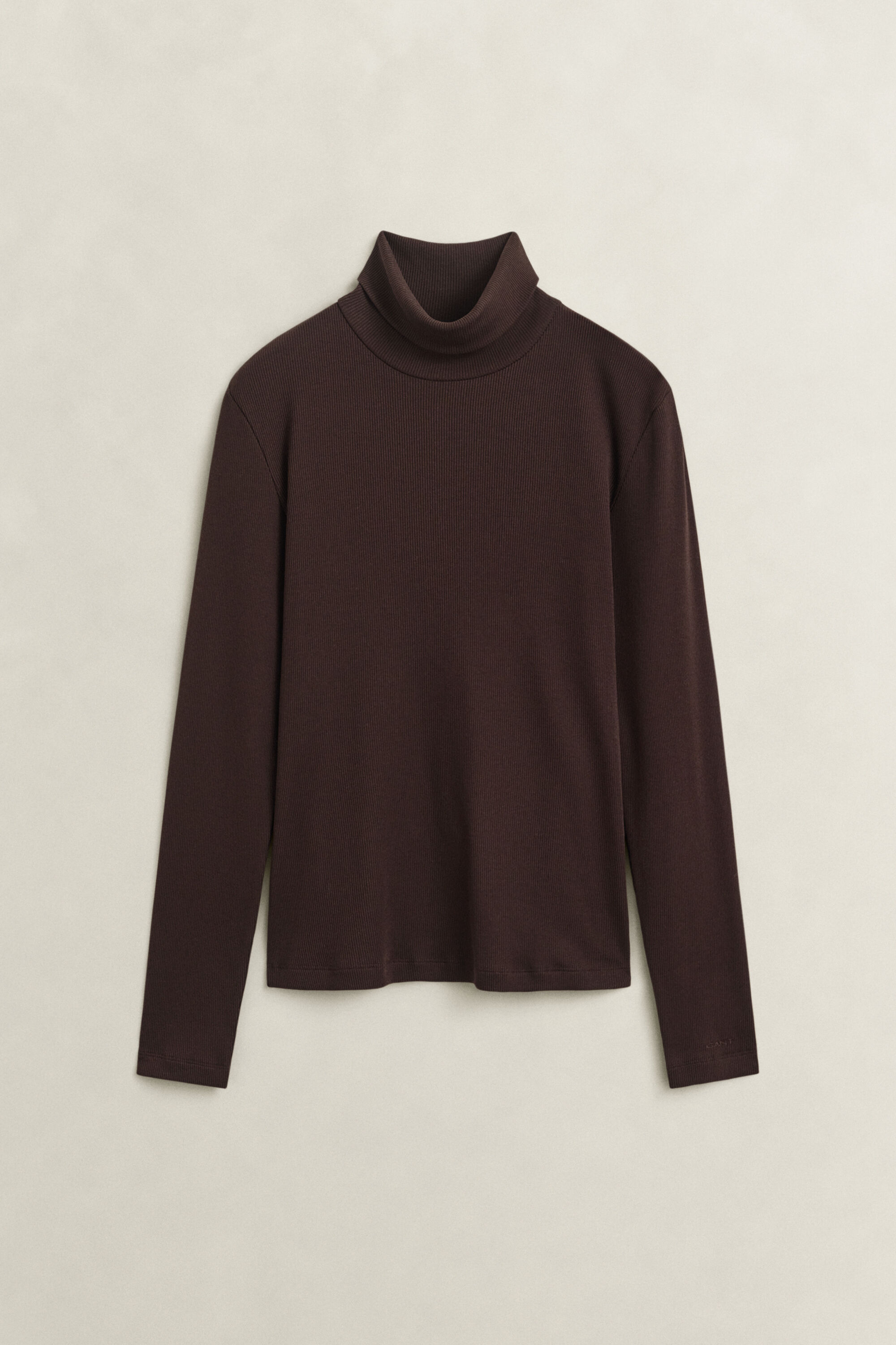 Geripptes Rollkragenshirt