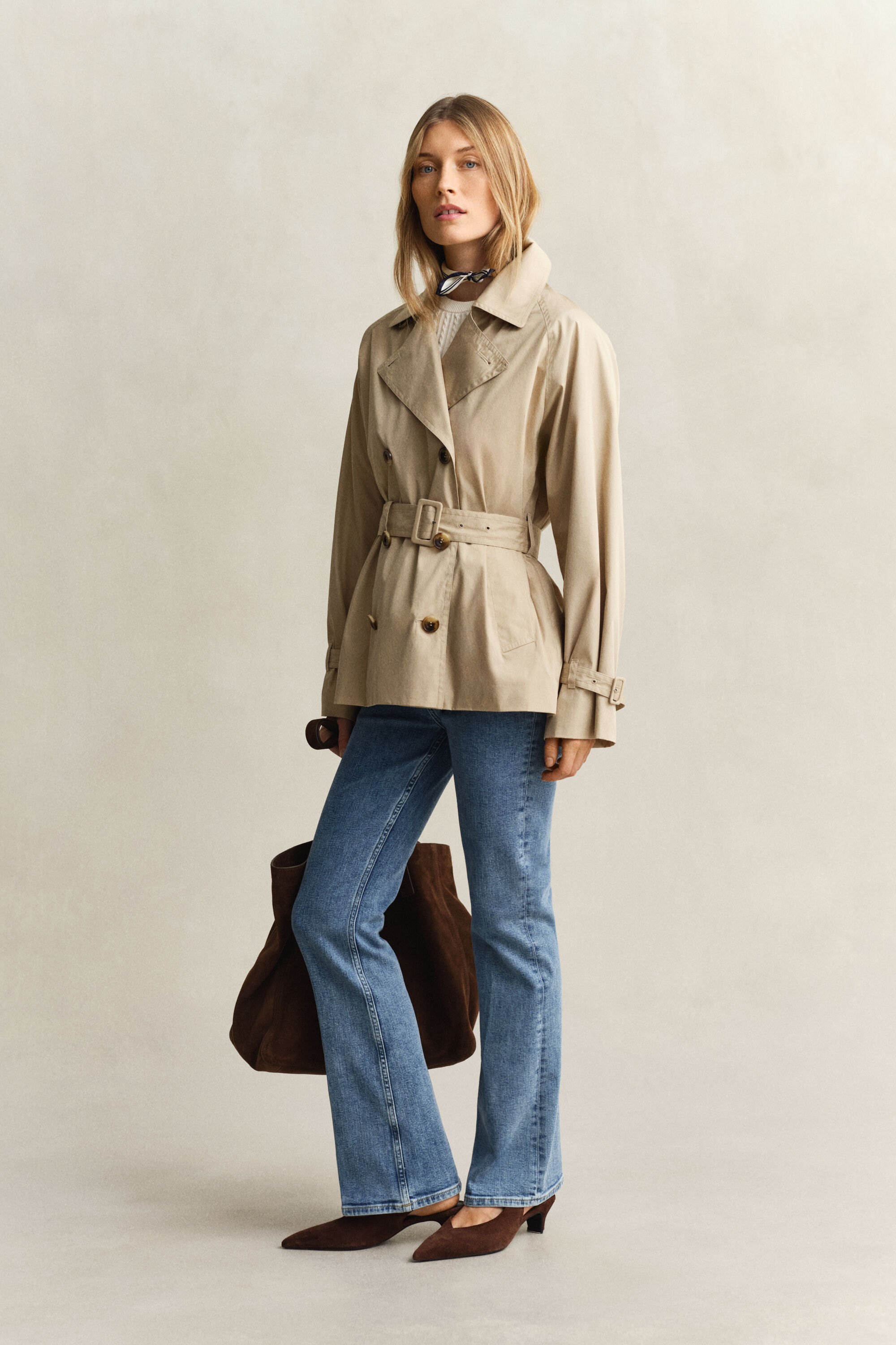 Lightweight Short Trenchcoat