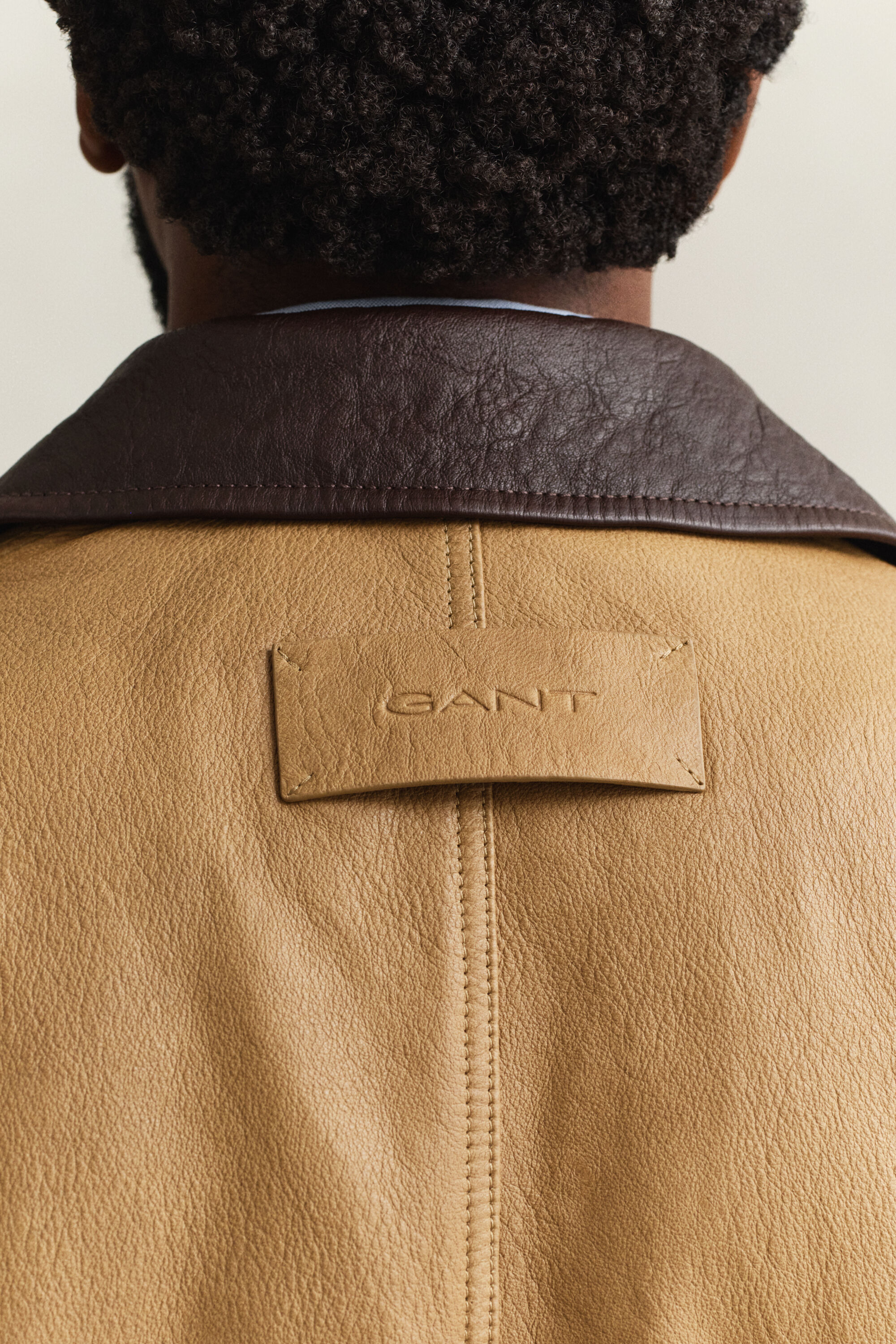 Decker-Jacke aus Leder