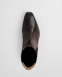 Bassotte Croc-Effect Lederstiefel