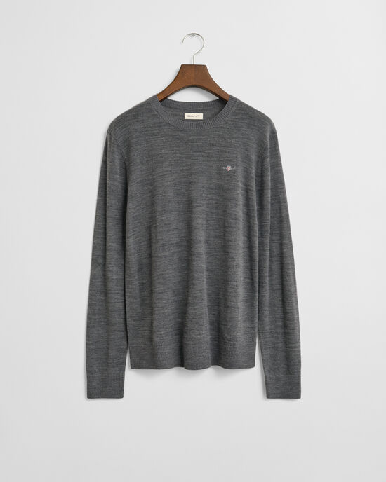 Teens Rundhalspullover aus extrafeiner Merinowolle