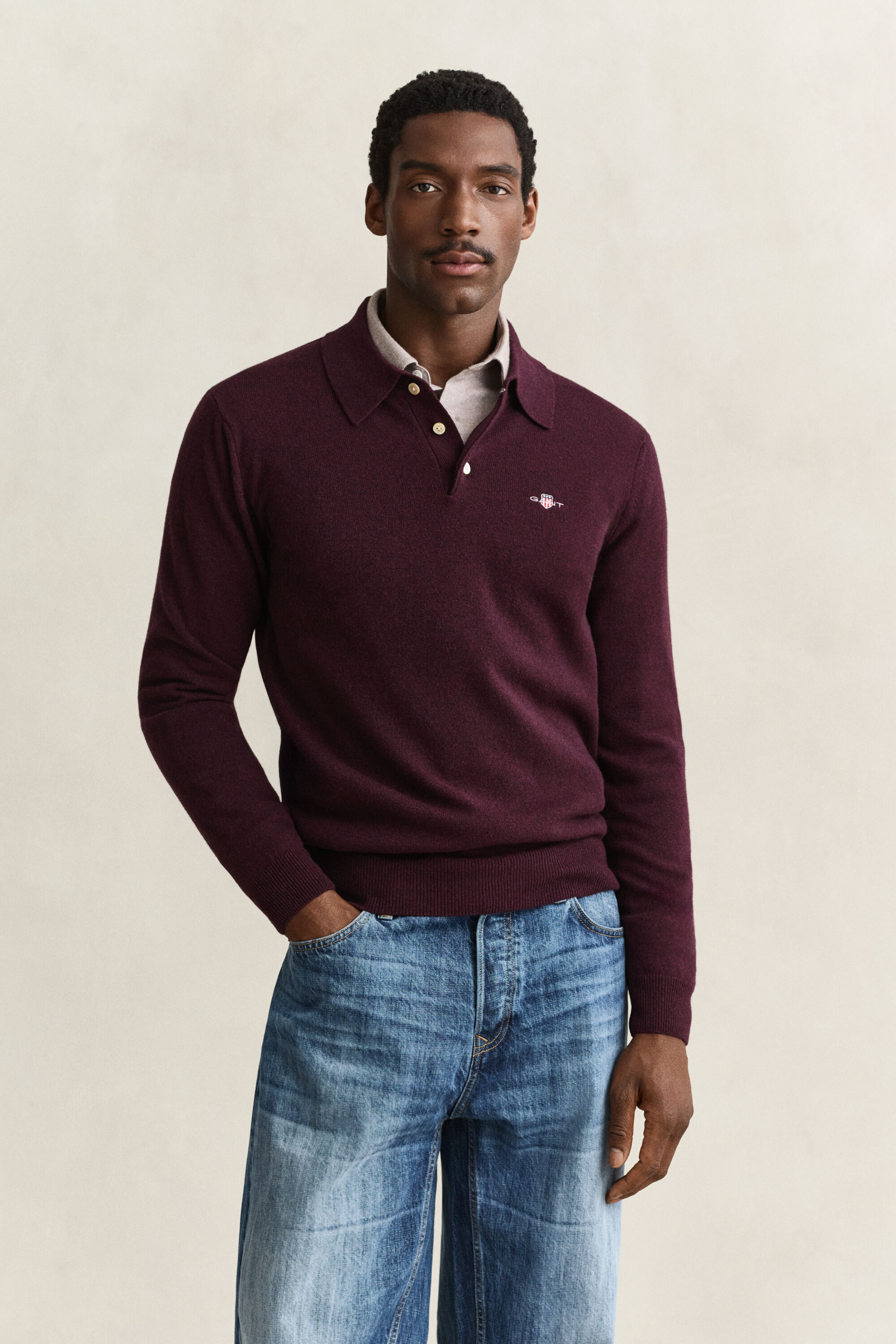 Superfine Lambswool Polopullover