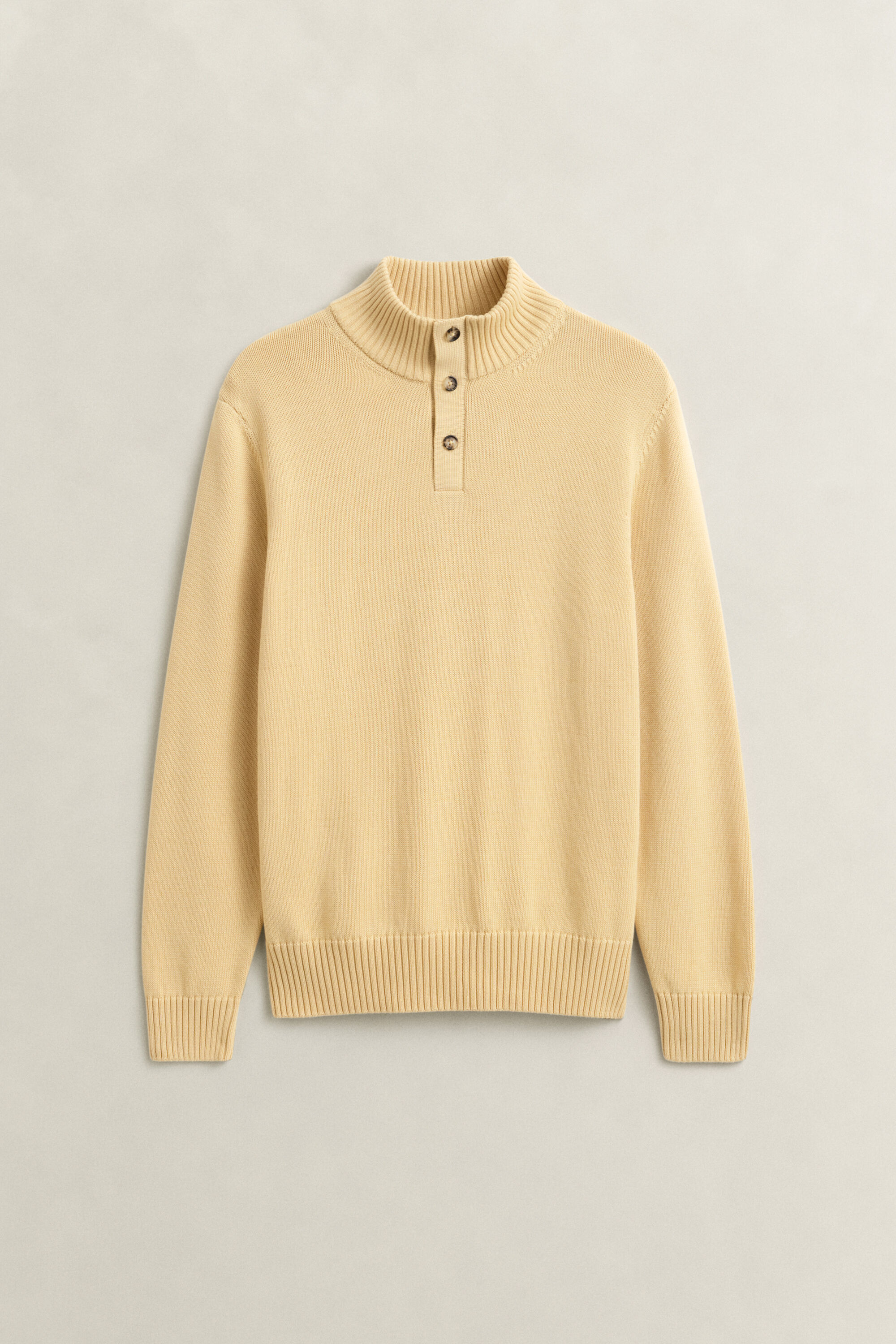 Geknöpfter Pullover aus Supima-Baumwolle