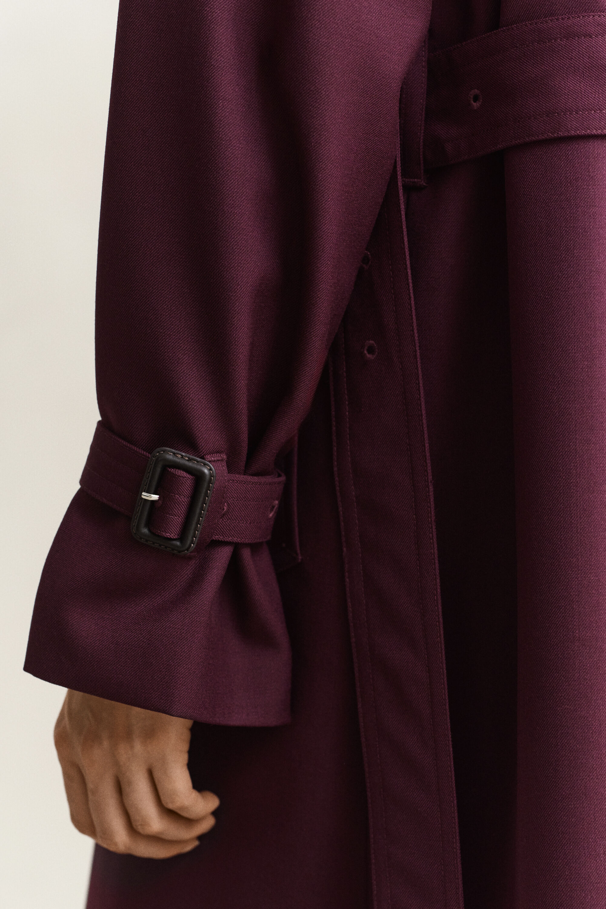 Trenchcoat aus Wollgemisch