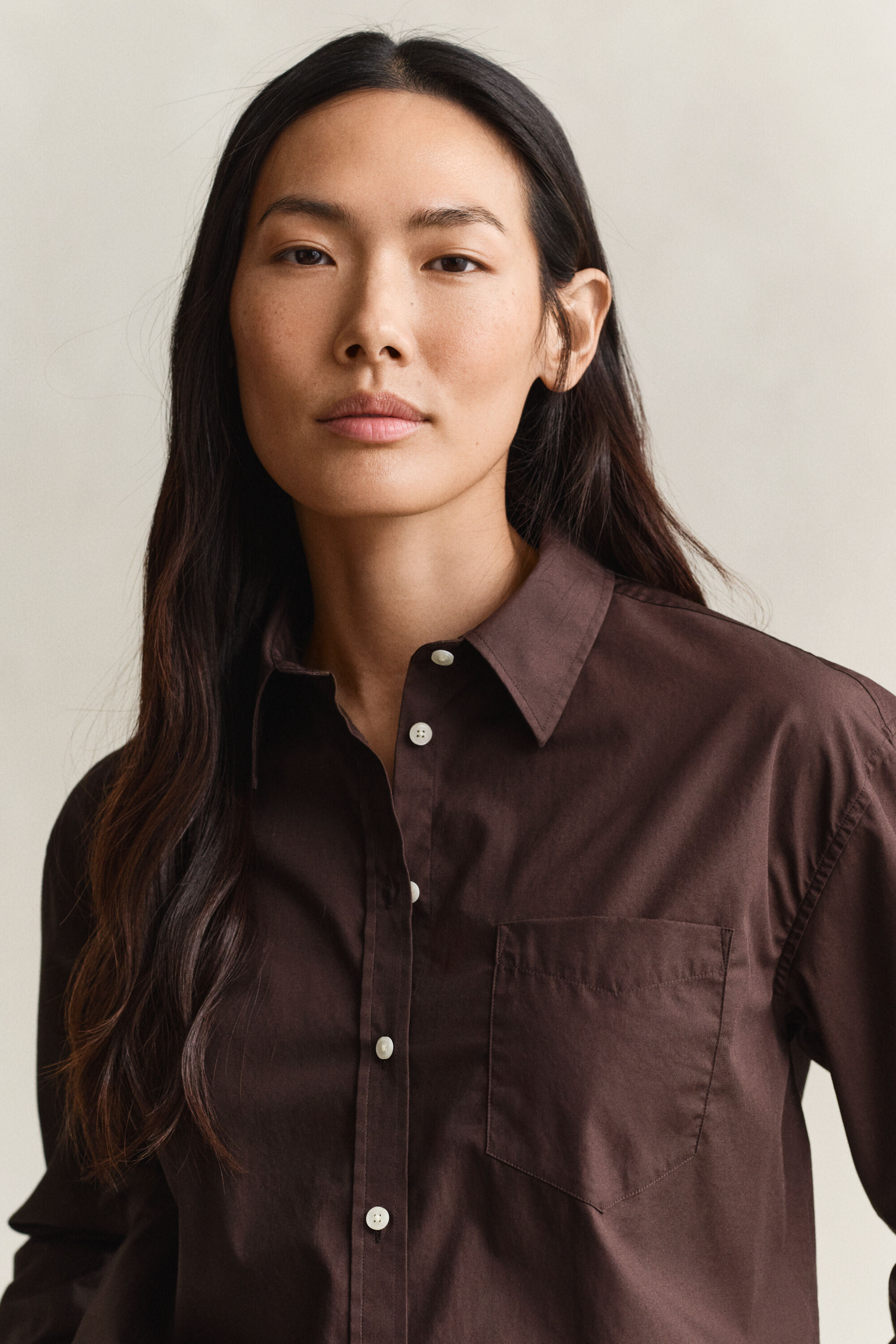 Regular Fit Classic Popeline Bluse