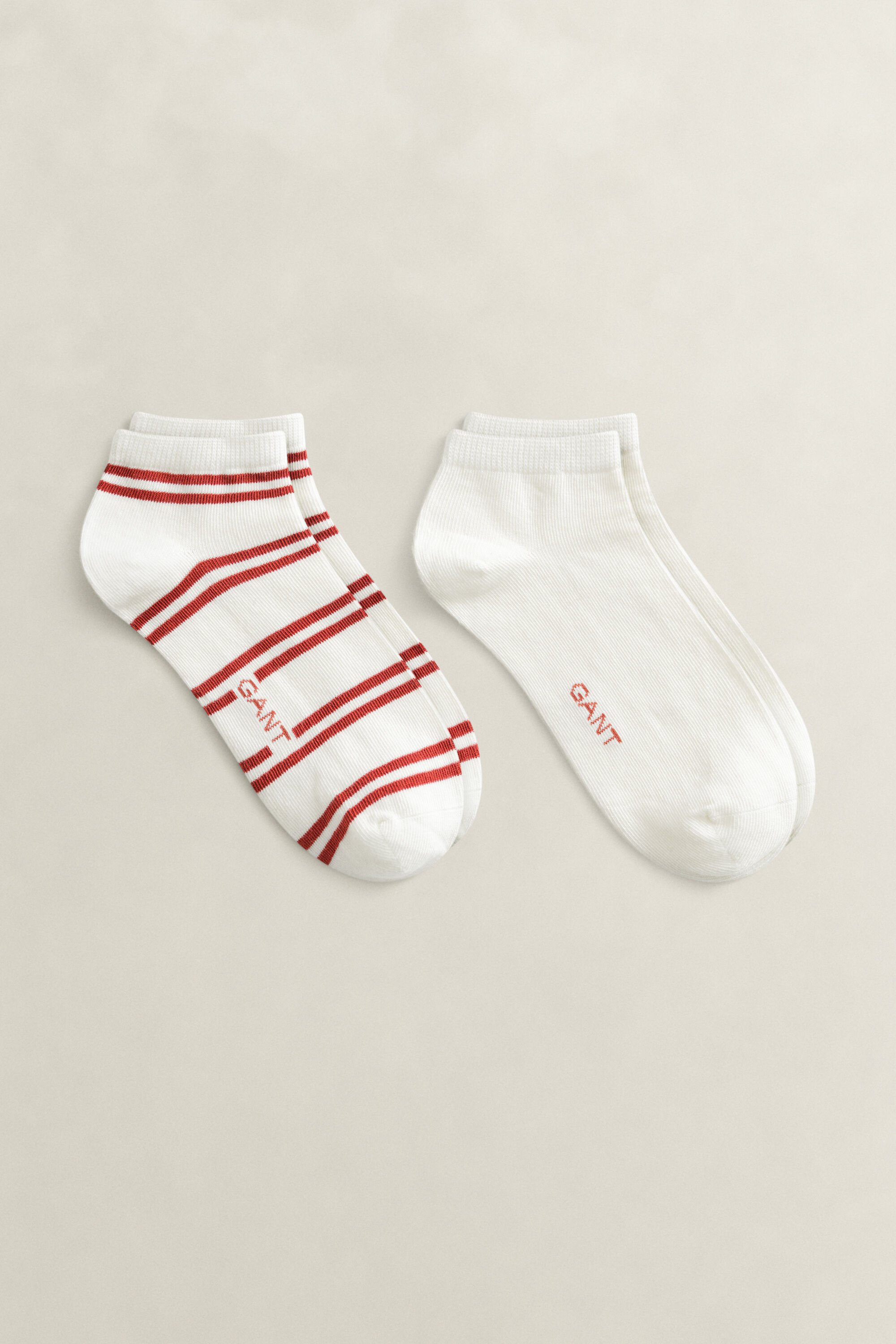 2er-Pack Knöchelsocken mit Streifen