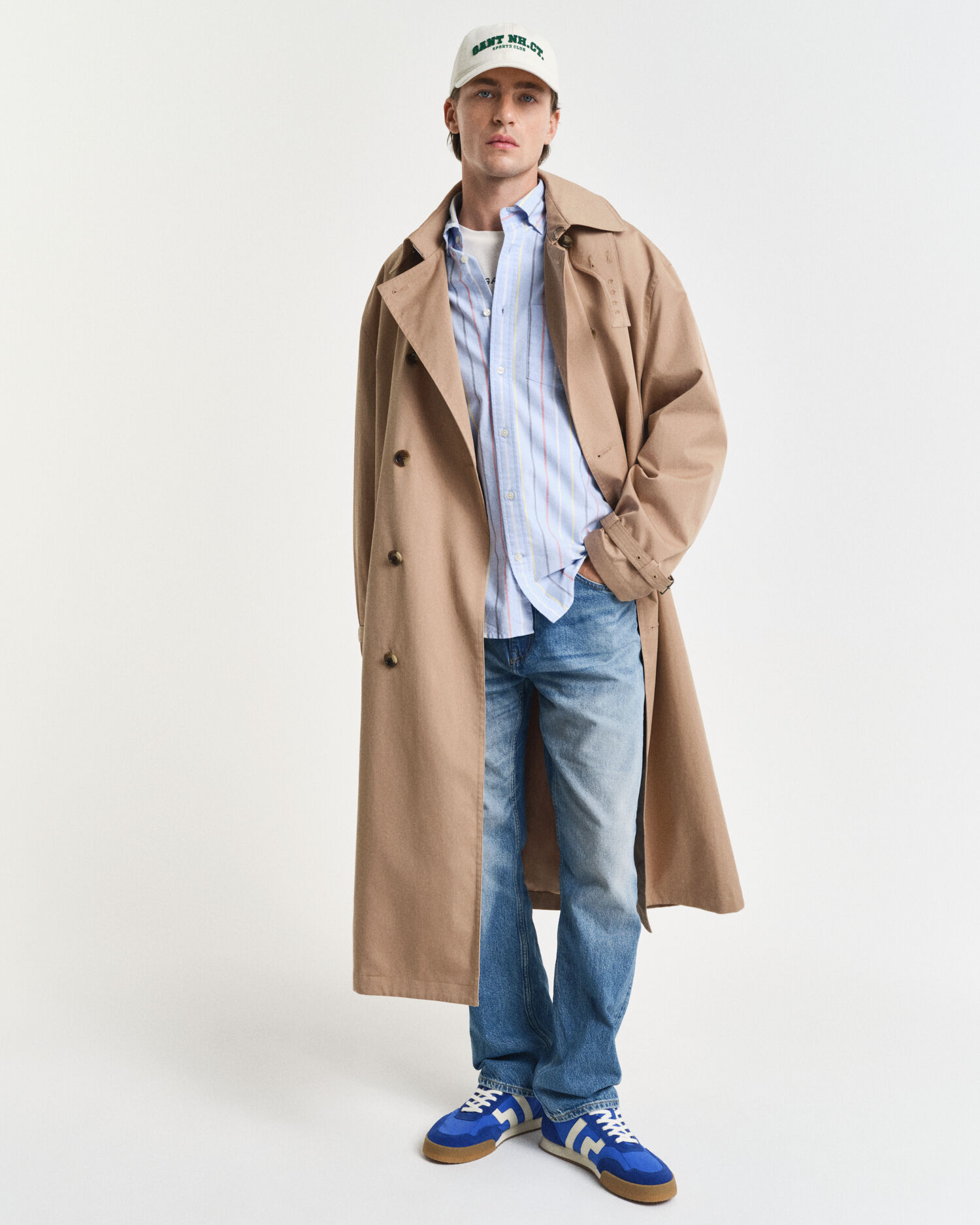 Regular Fit Classic Oxford-Hemd mit bunten Streifen