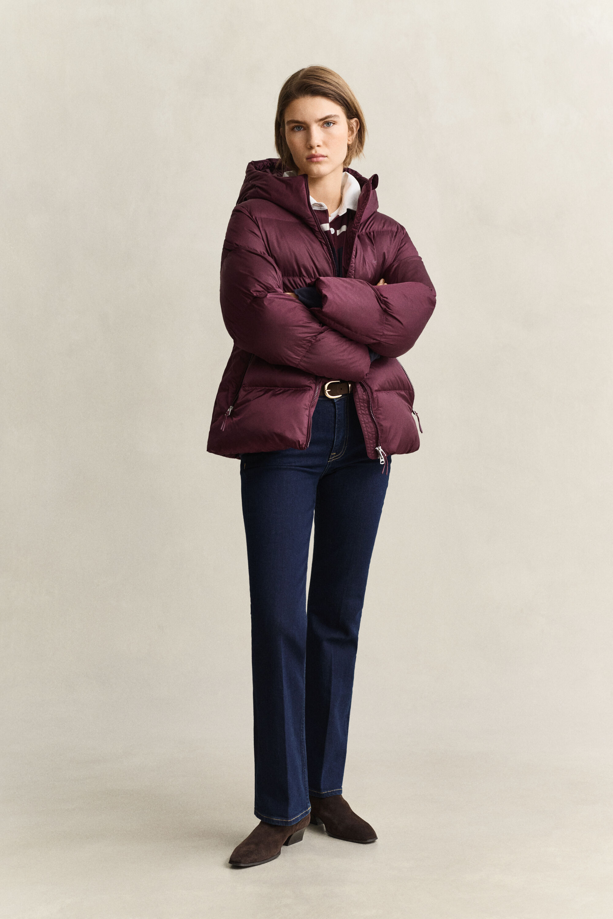 Steppjacke mit mittlerer Wattierung