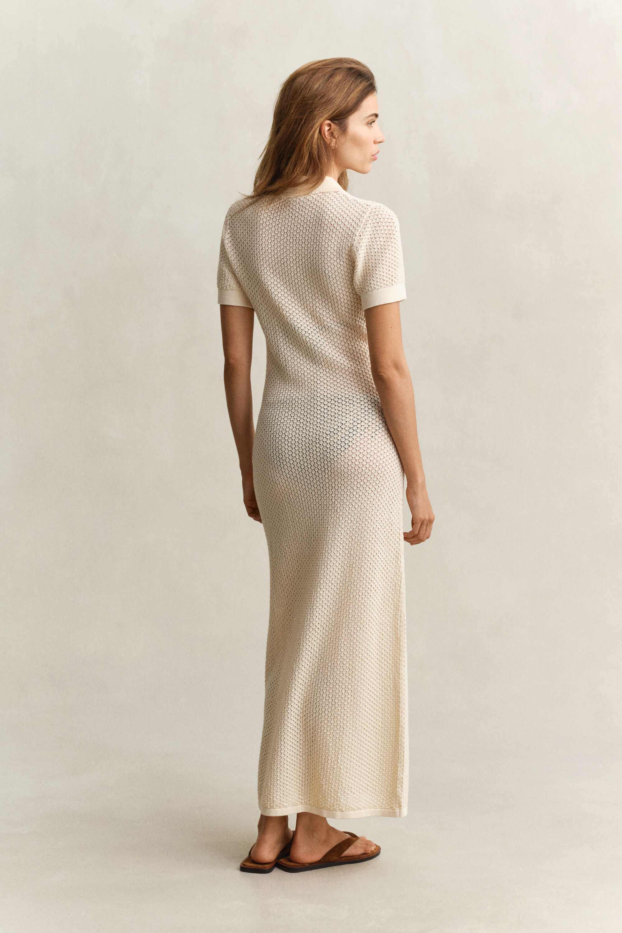 Rugger-Kleid aus Spitzenstrick