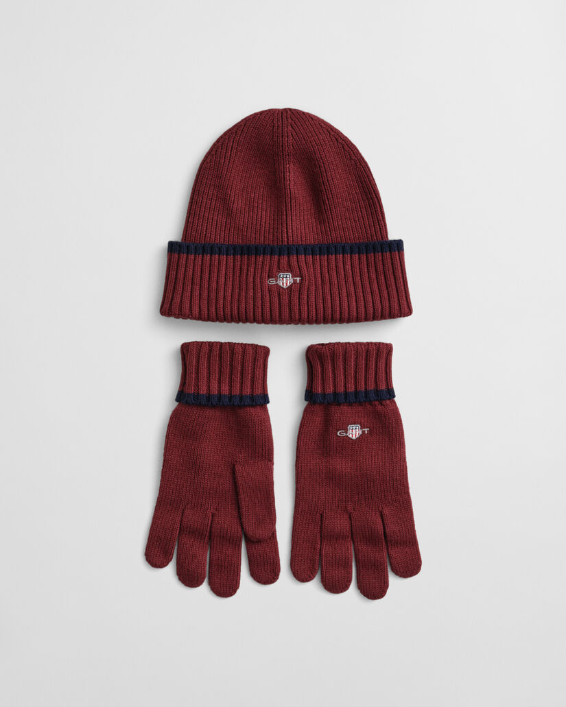 Essential Beanie und Handschuhe im Geschenkset