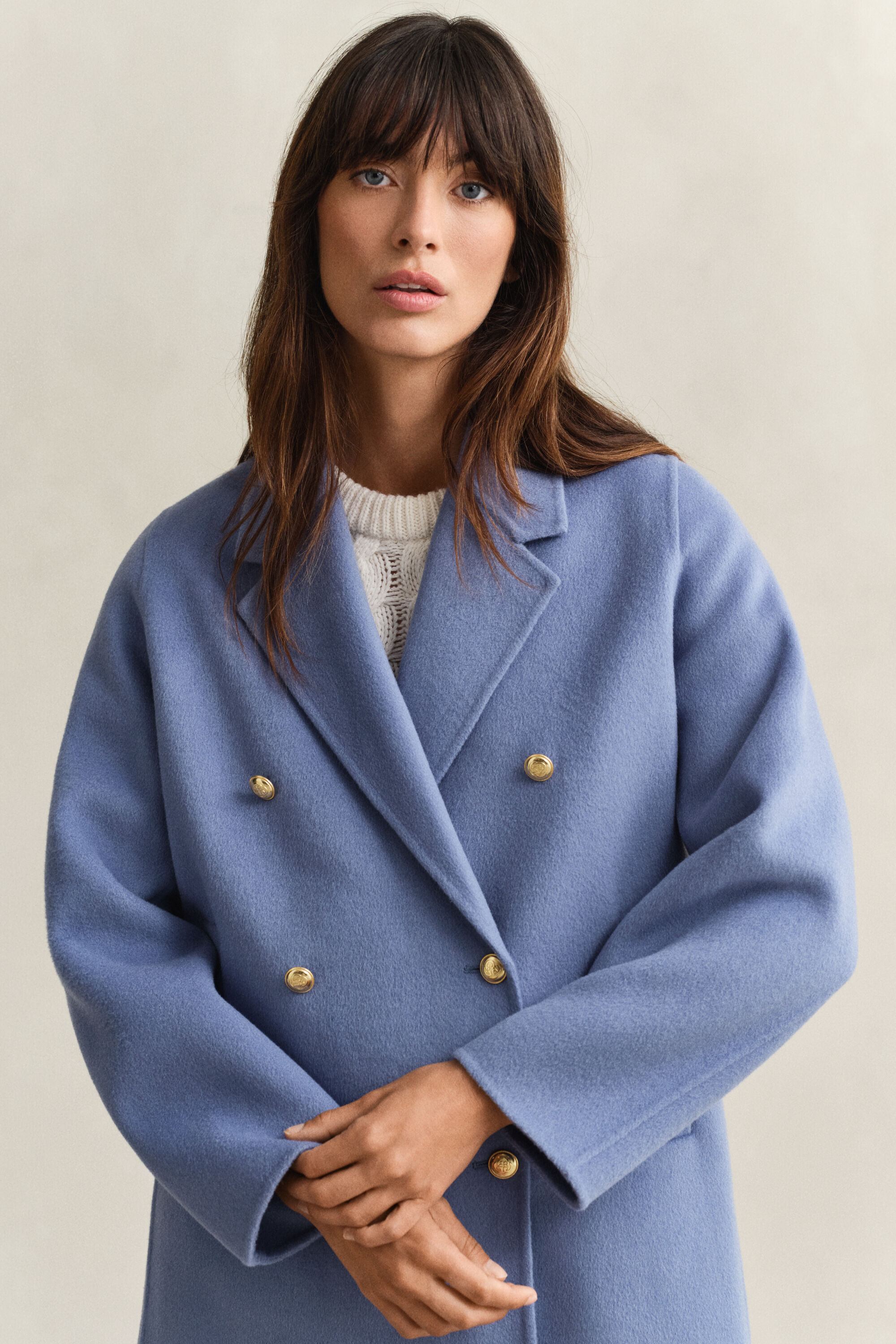 Caban in handgenähter Optik