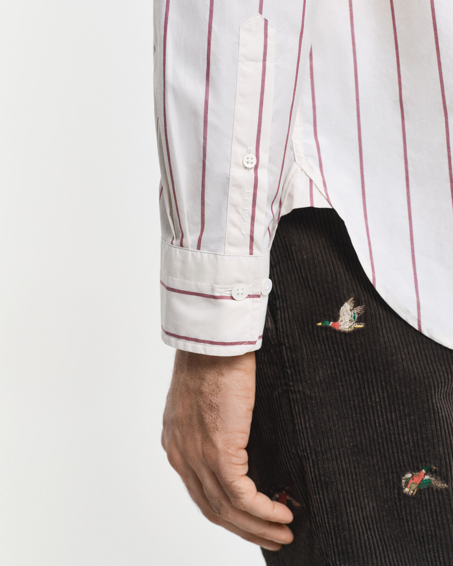 Relaxed Fit Heritage Popelin Hemd mit Streifen