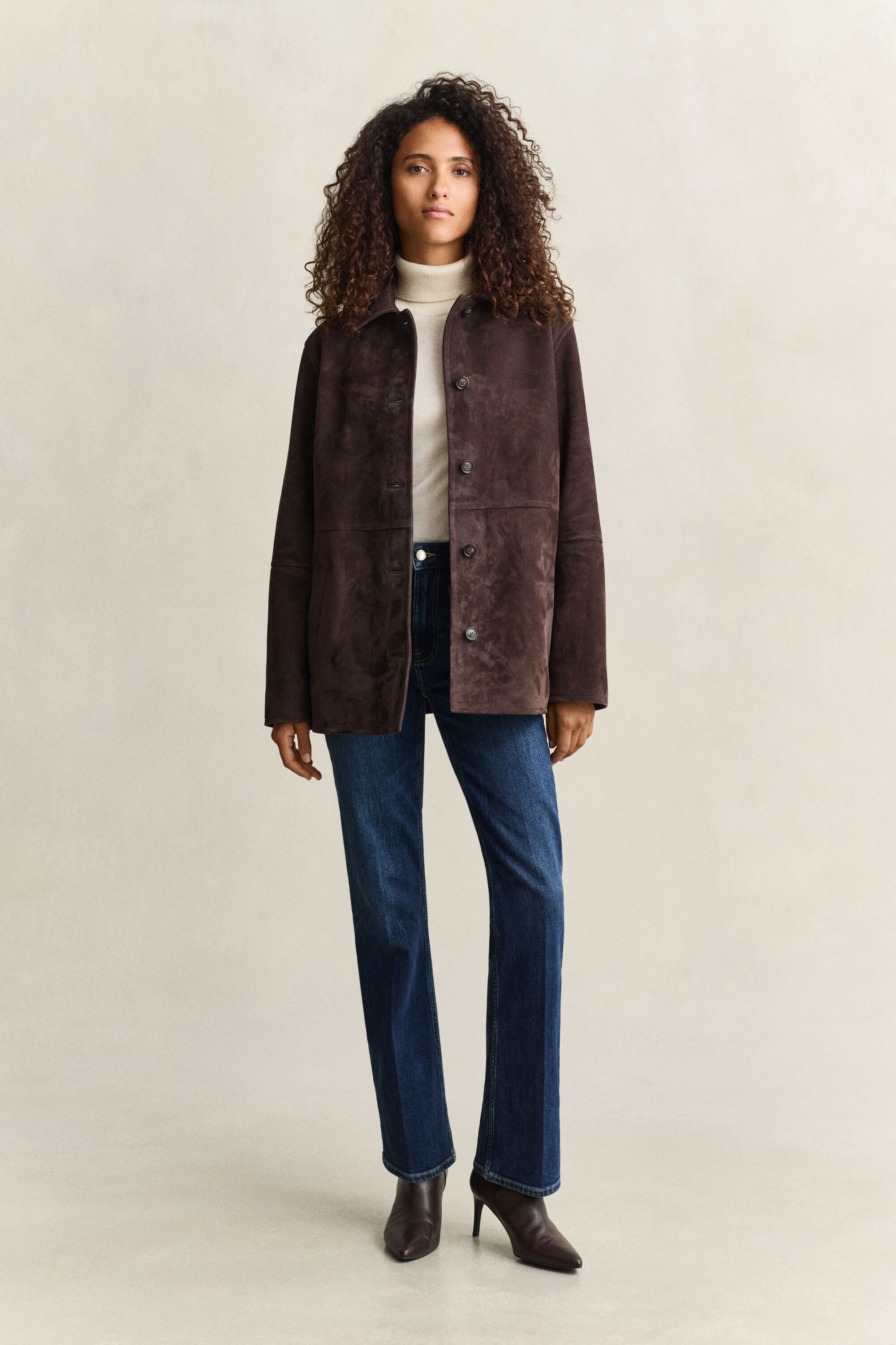 Jacke aus Veloursleder
